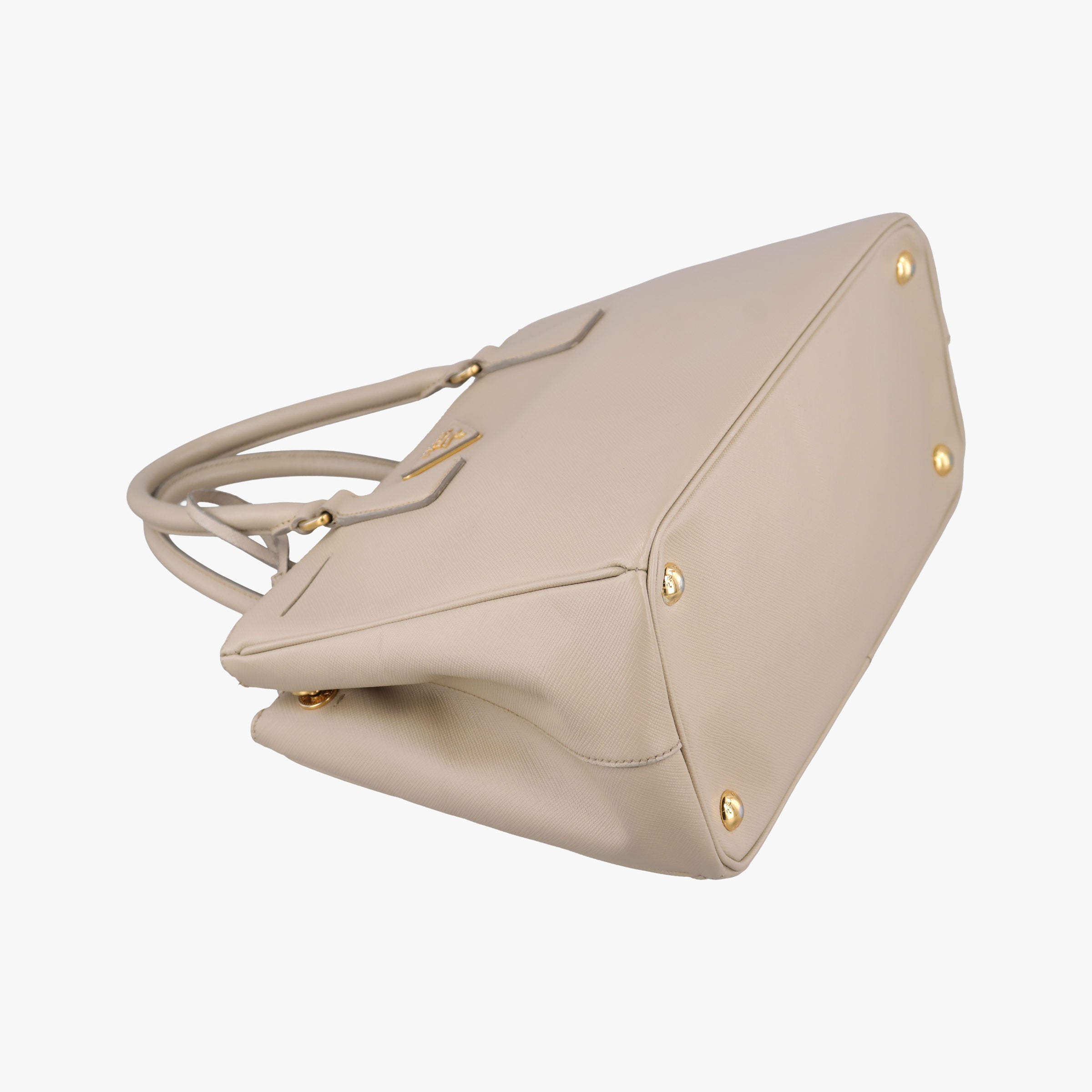Pre-owned Prada Galleria Beige SAFFIANO Leather BN2274 shoulderbag | stylenewstar