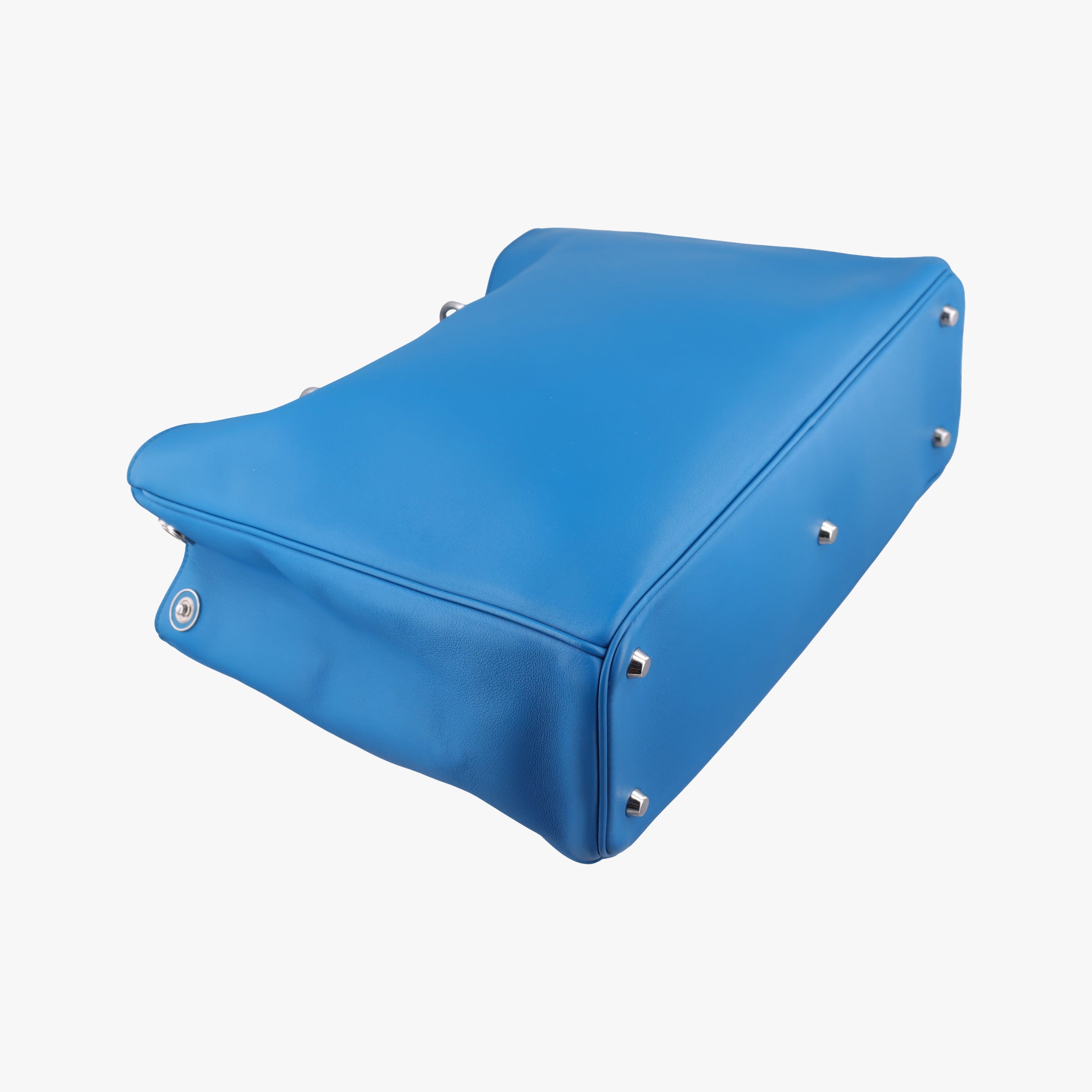 Pre-owned Christian Dior Diorissimo Blue Leather  shoulderbag | stylenewstar