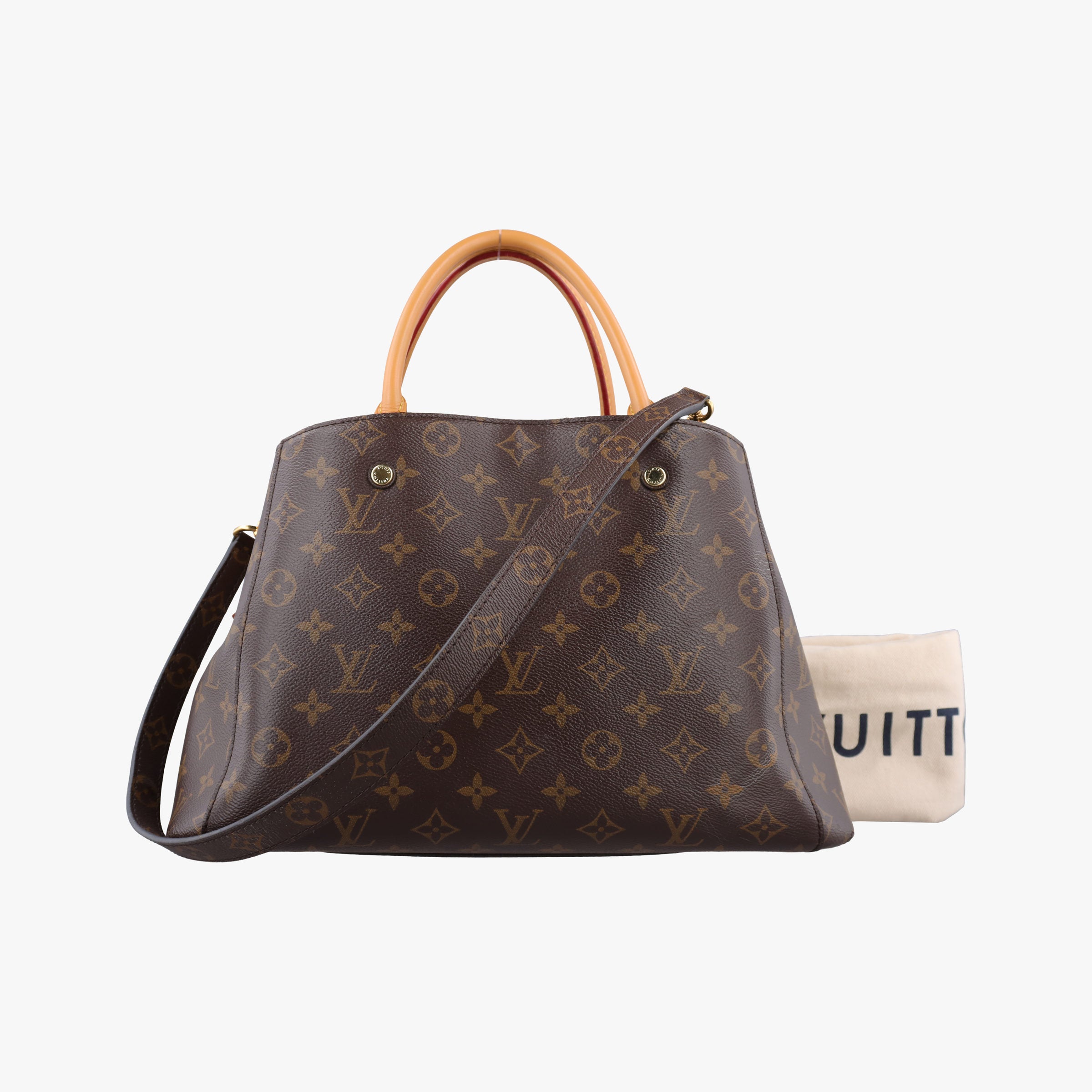 Pre-owned Louis Vuitton MONTAIGNE MM BROWN Monogram Canvas M41056 shoulderbag | stylenewstar