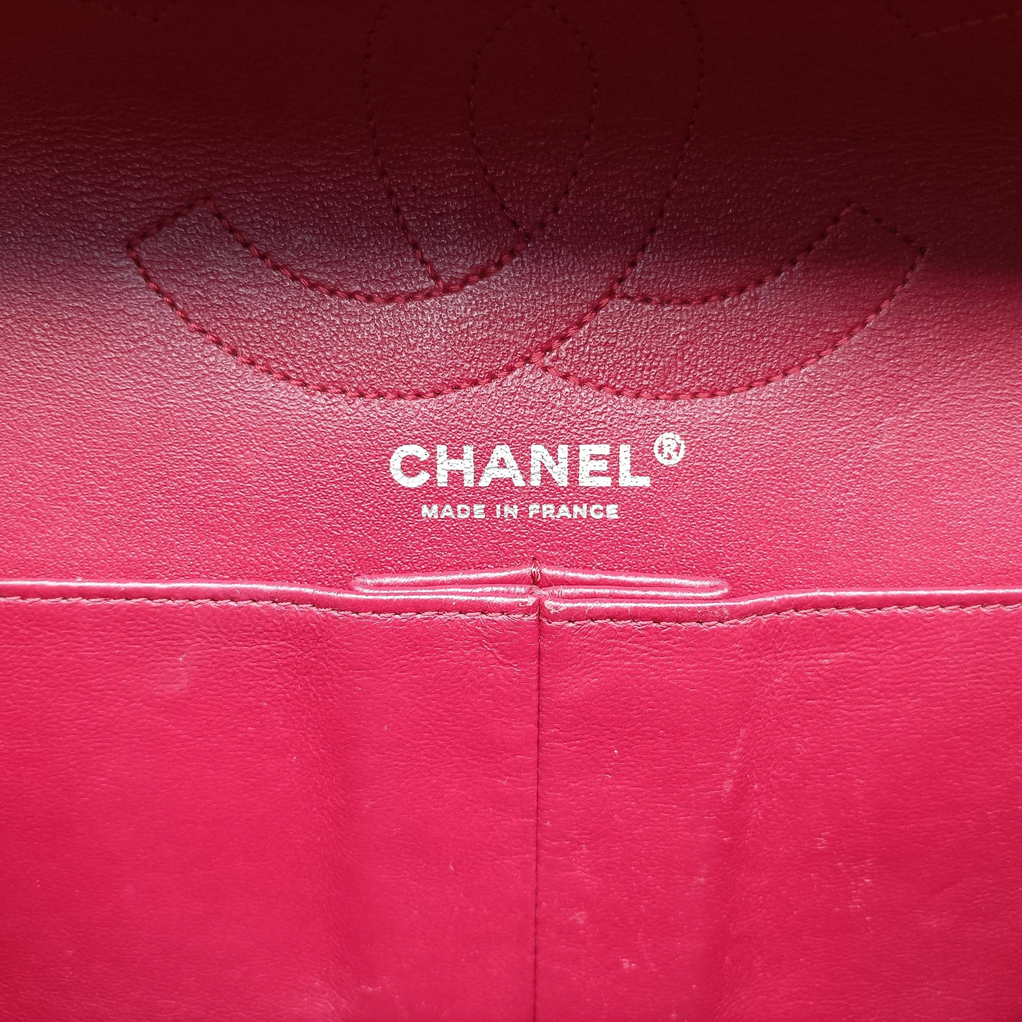 Vintage Chanel 2.55 Matelasse Red Cotton Jersey A37587 shoulderbag | stylenewstar