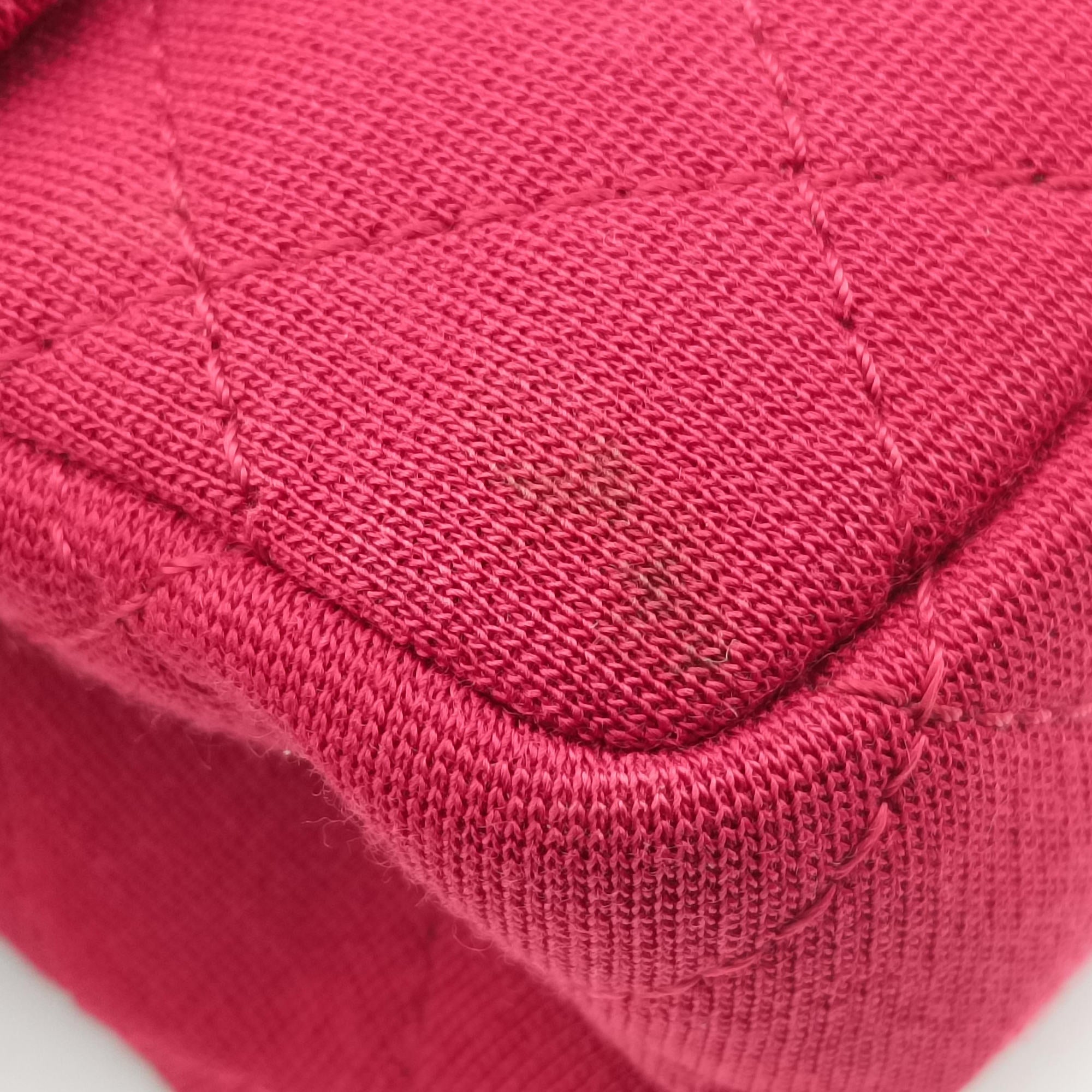 Vintage Chanel 2.55 Matelasse Red Cotton Jersey A37587 shoulderbag | stylenewstar