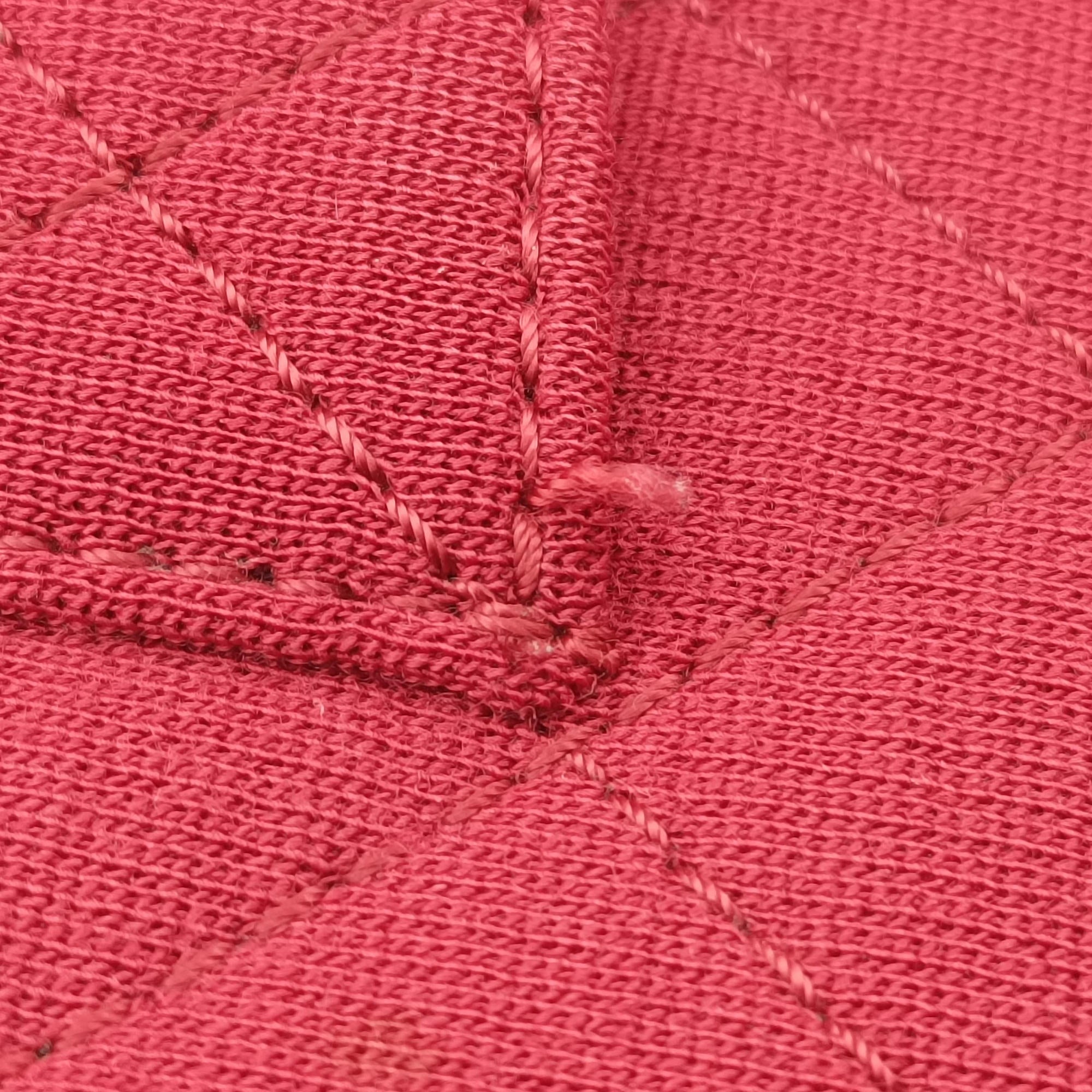 Vintage Chanel 2.55 Matelasse Red Cotton Jersey A37587 shoulderbag | stylenewstar