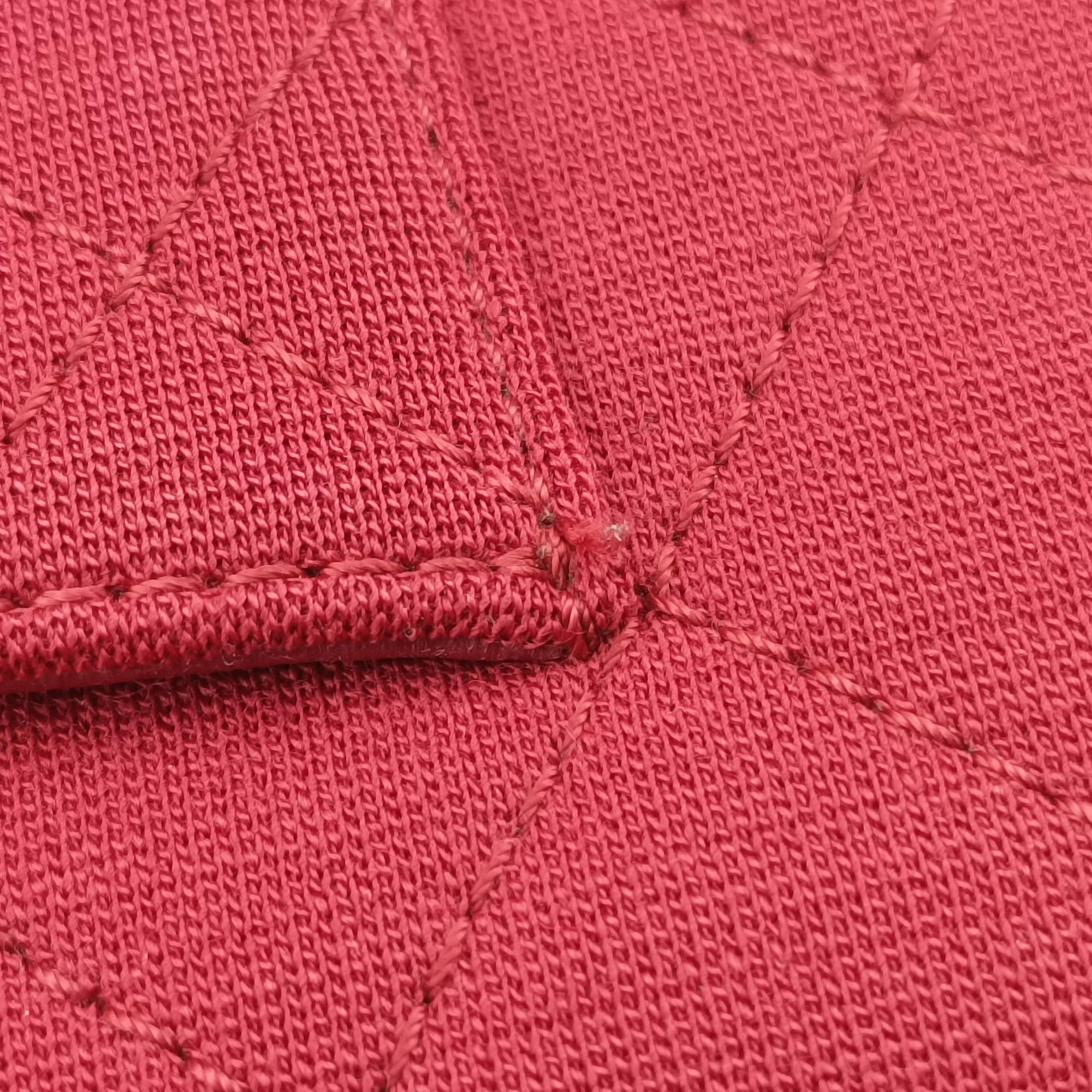 Vintage Chanel 2.55 Matelasse Red Cotton Jersey A37587 shoulderbag | stylenewstar