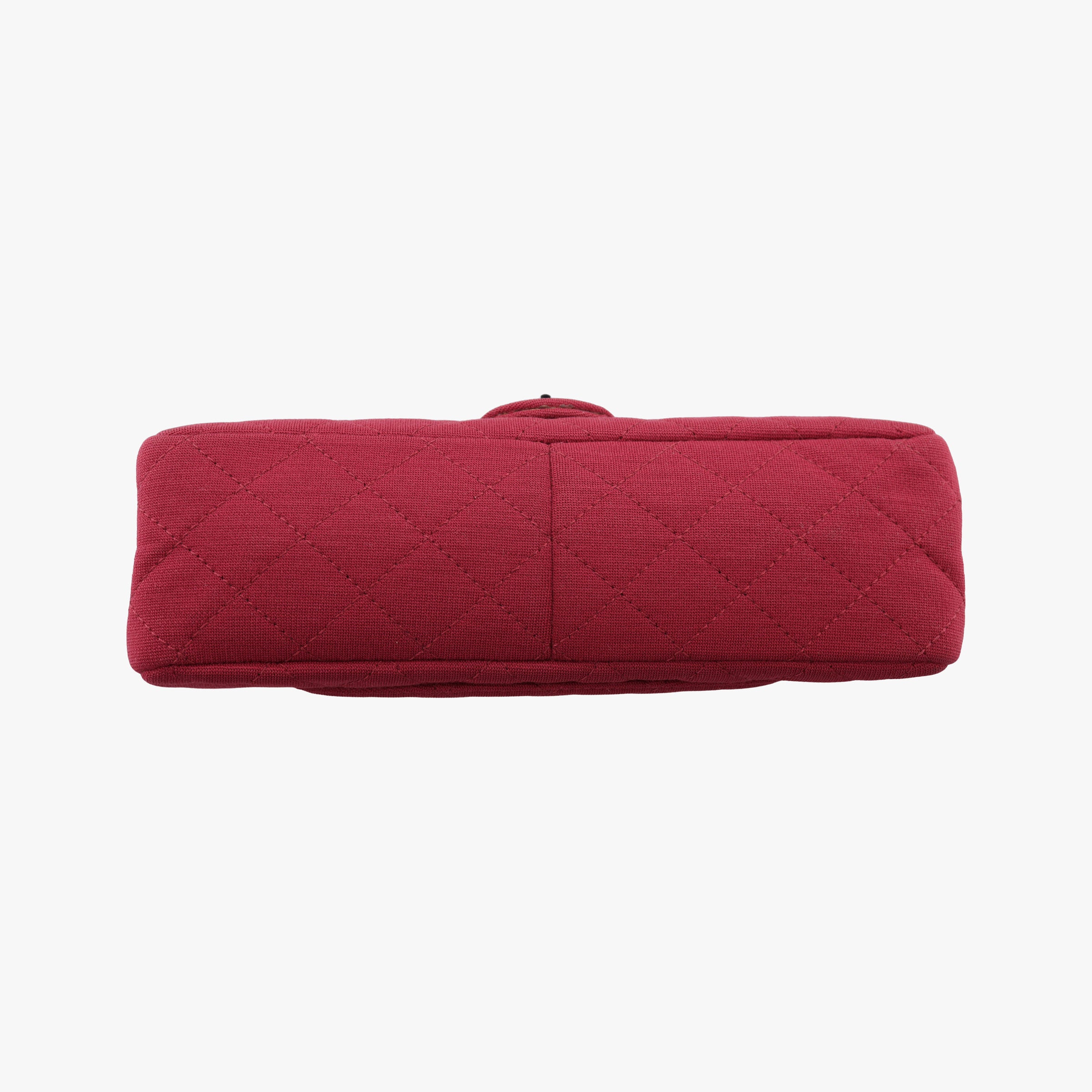 Vintage Chanel 2.55 Matelasse Red Cotton Jersey A37587 shoulderbag | stylenewstar