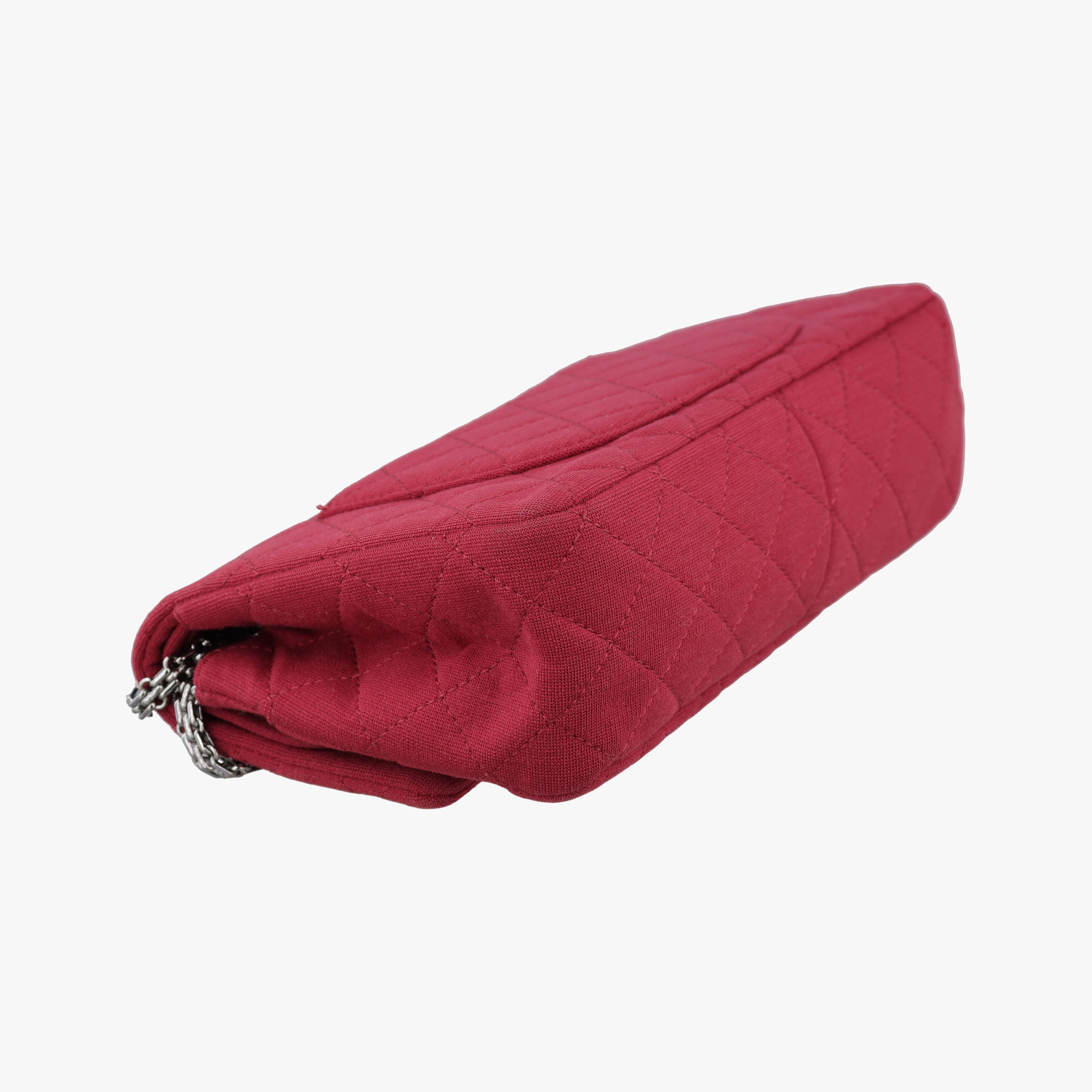 Vintage Chanel 2.55 Matelasse Red Cotton Jersey A37587 shoulderbag | stylenewstar