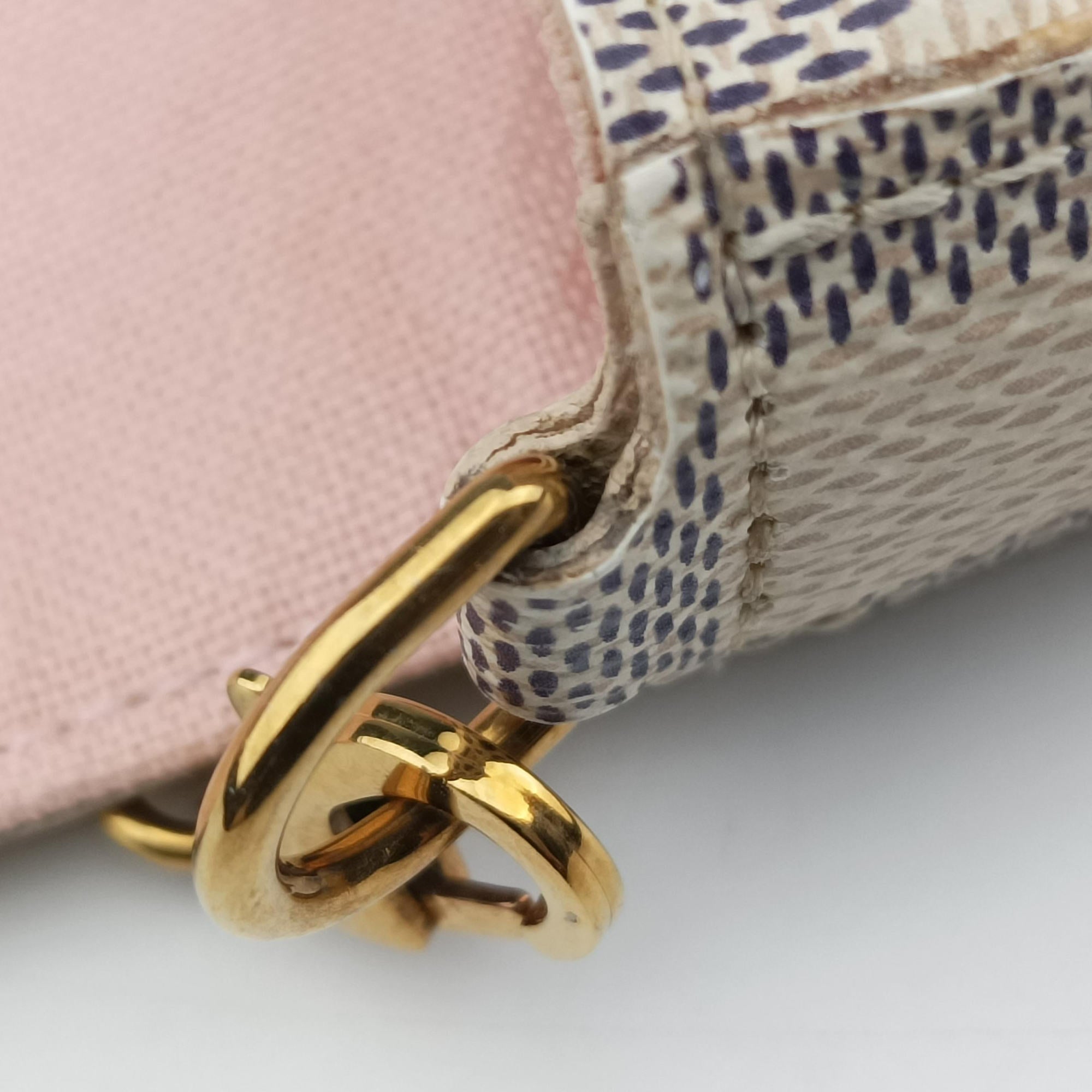 Pre-owned Louis Vuitton Pochette FeLICIE AZUR Damier Canvas N63106 shoulderbag | stylenewstar