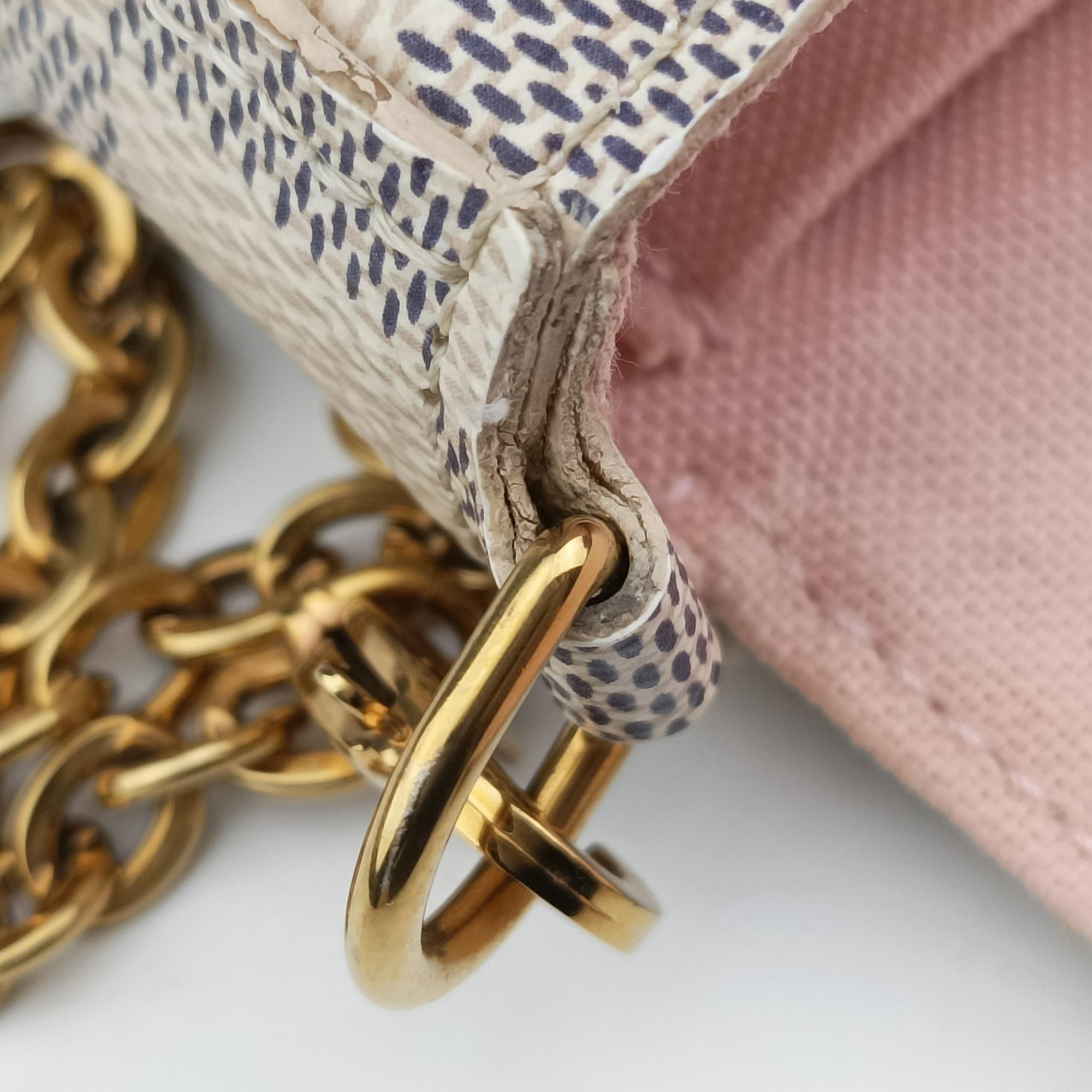 Pre-owned Louis Vuitton Pochette FeLICIE AZUR Damier Canvas N63106 shoulderbag | stylenewstar