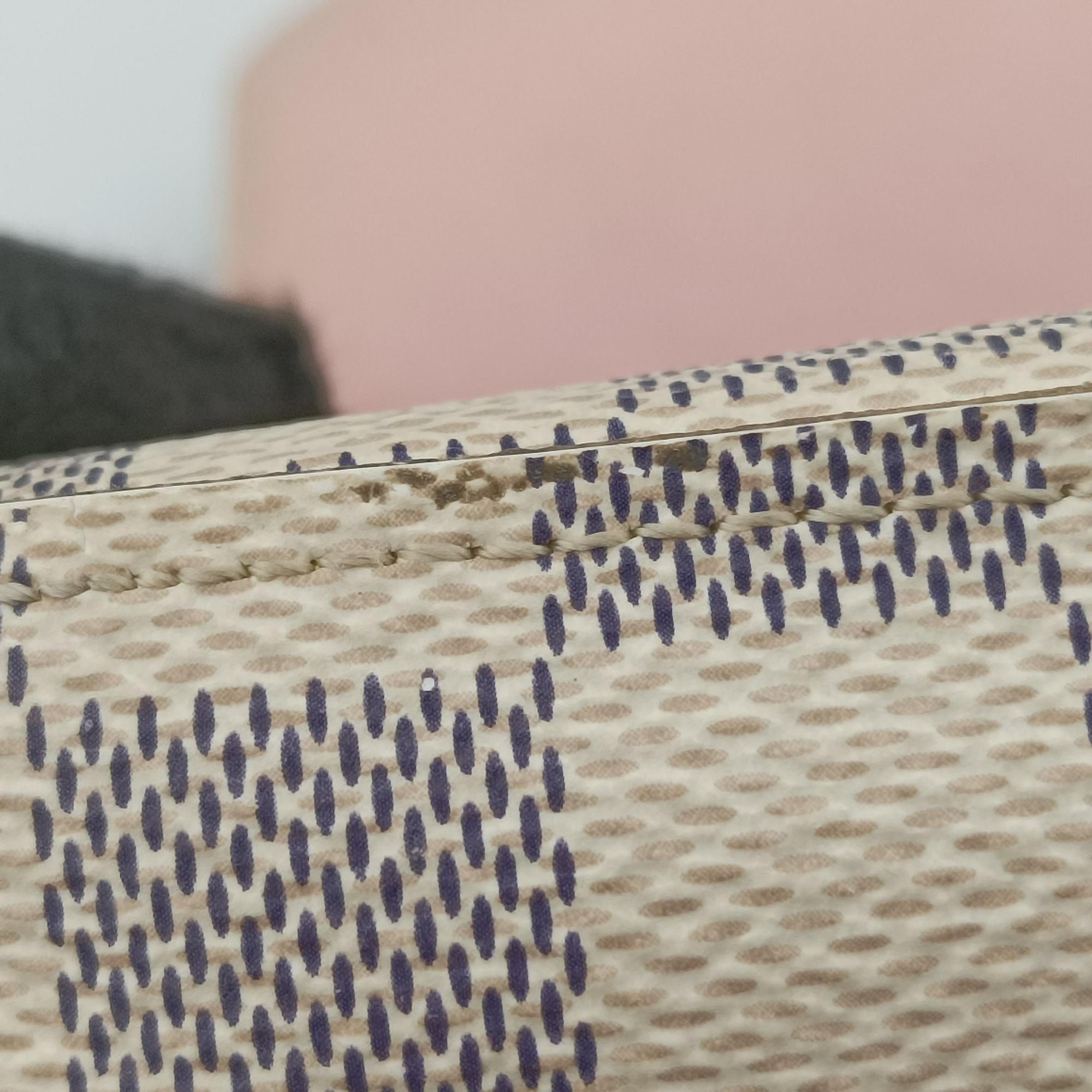 Pre-owned Louis Vuitton Pochette FeLICIE AZUR Damier Canvas N63106 shoulderbag | stylenewstar