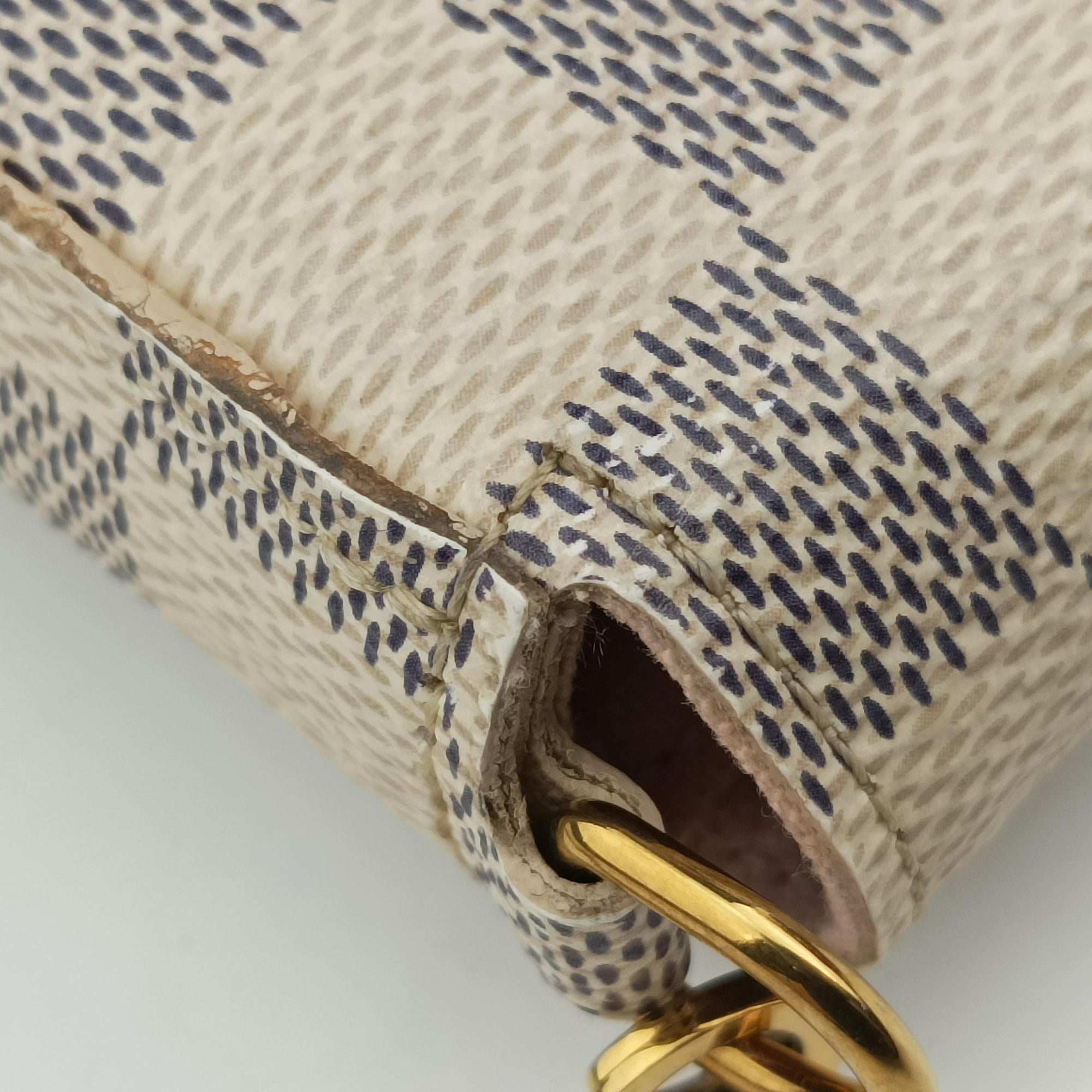 Pre-owned Louis Vuitton Pochette FeLICIE AZUR Damier Canvas N63106 shoulderbag | stylenewstar