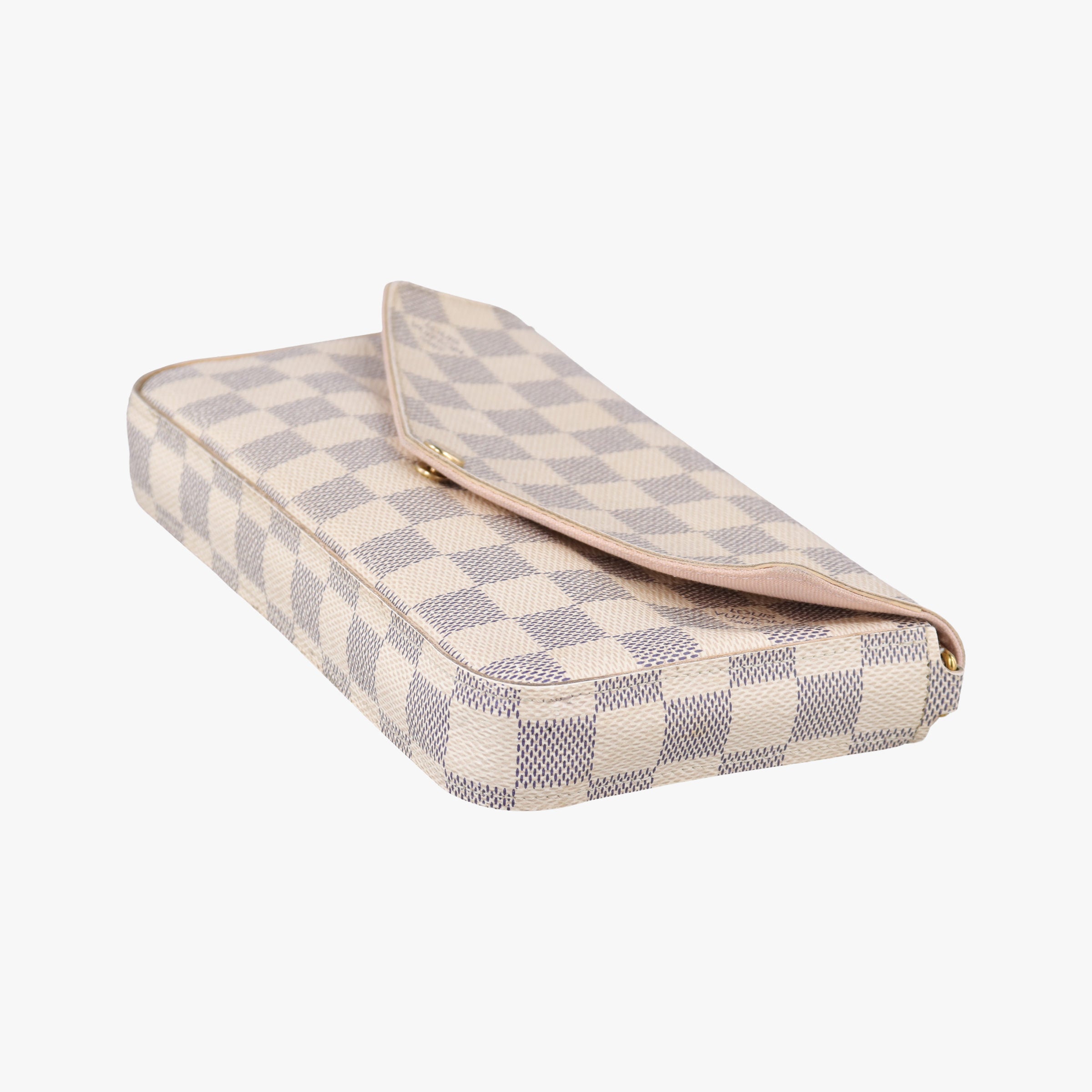 Pre-owned Louis Vuitton Pochette FeLICIE AZUR Damier Canvas N63106 shoulderbag | stylenewstar
