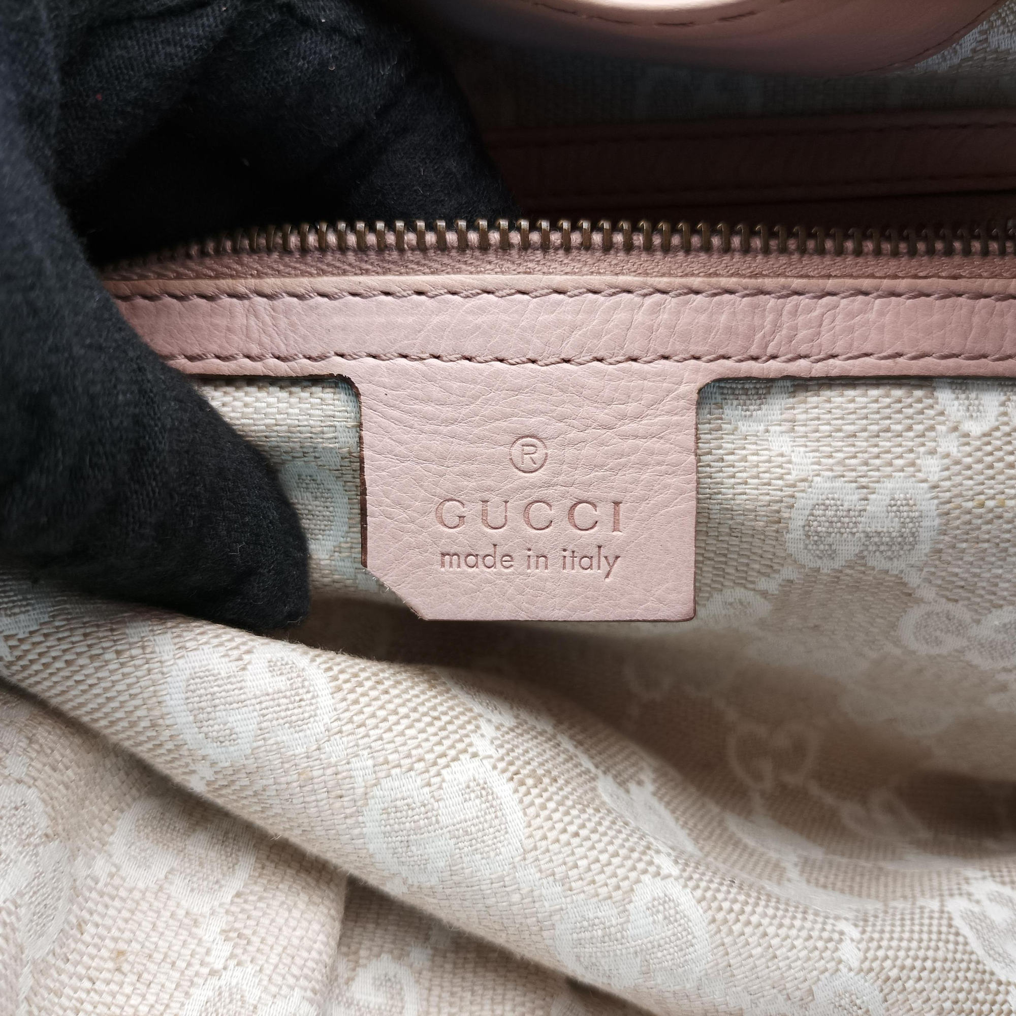 Pre-owned Gucci Soft Stirrup Pink Leather 296856 shoulderbag | stylenewstar