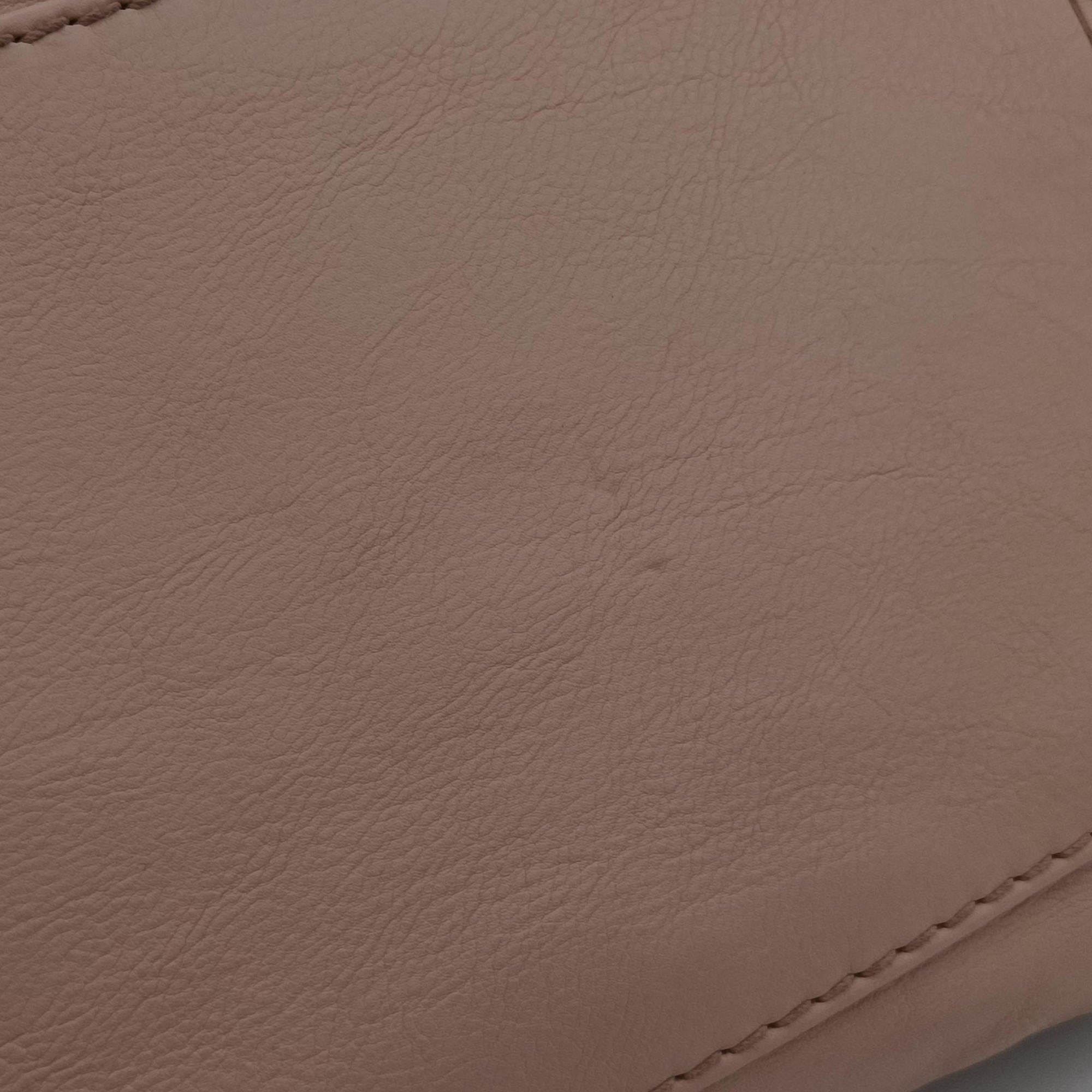 Pre-owned Gucci Soft Stirrup Pink Leather 296856 shoulderbag | stylenewstar
