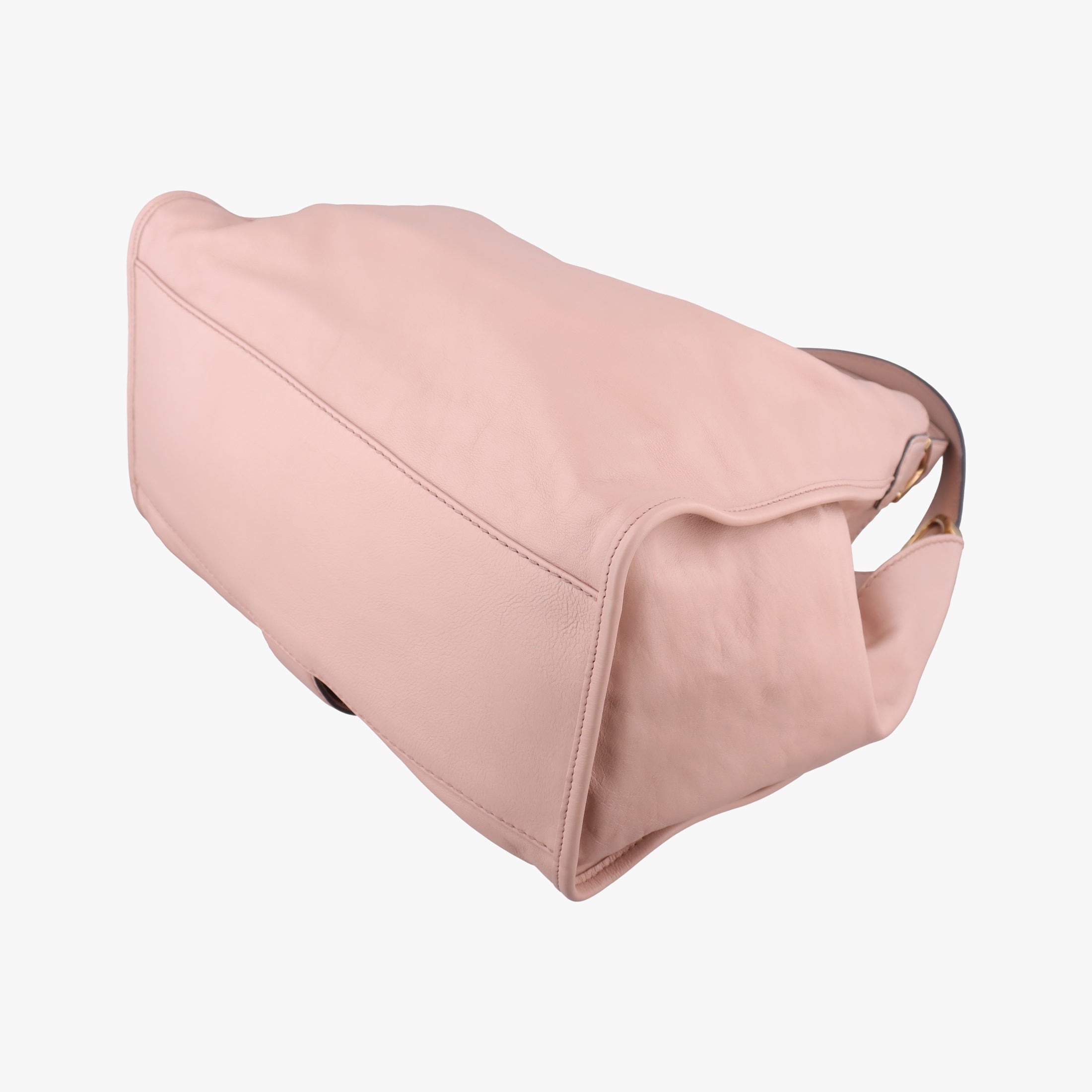 Pre-owned Gucci Soft Stirrup Pink Leather 296856 shoulderbag | stylenewstar