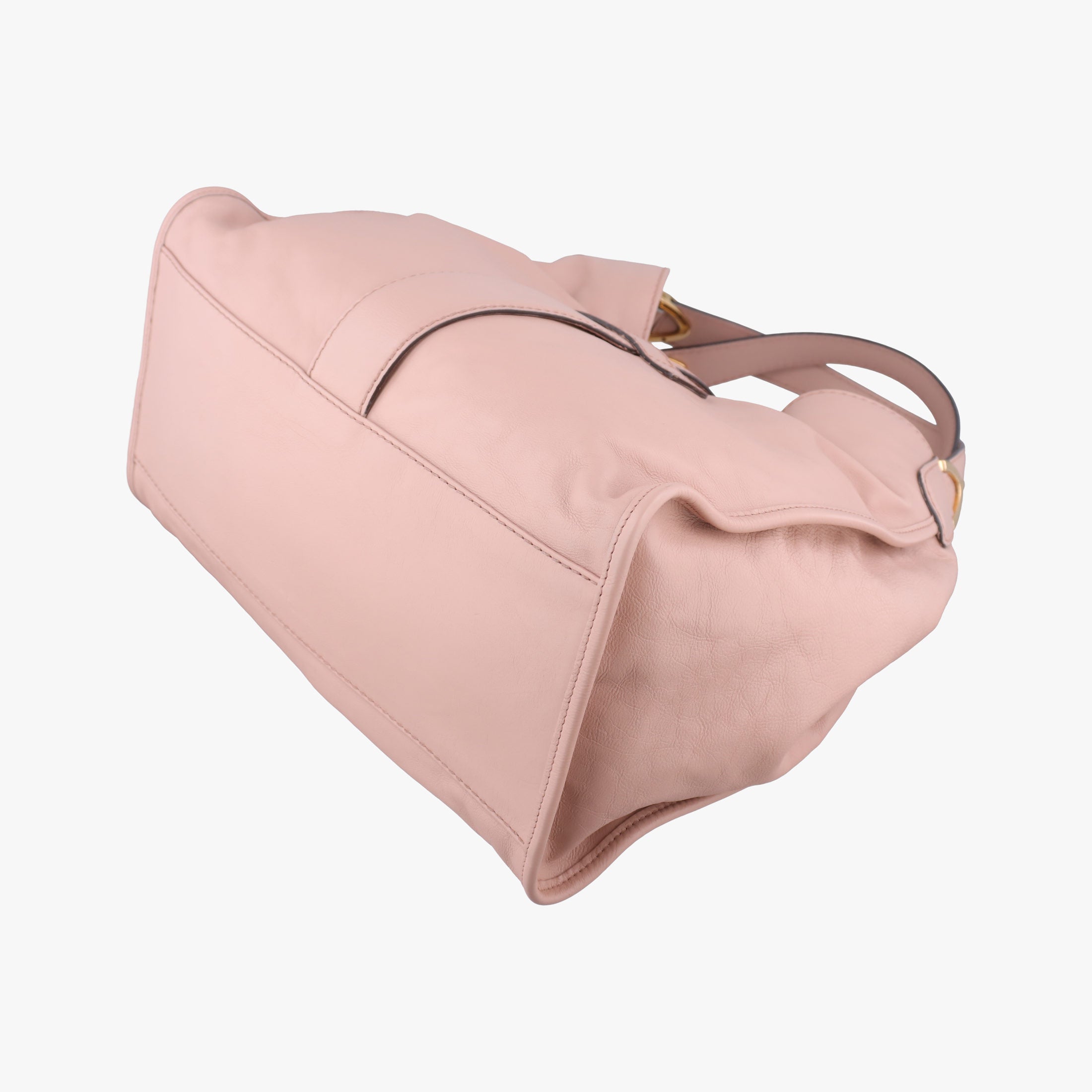 Pre-owned Gucci Soft Stirrup Pink Leather 296856 shoulderbag | stylenewstar