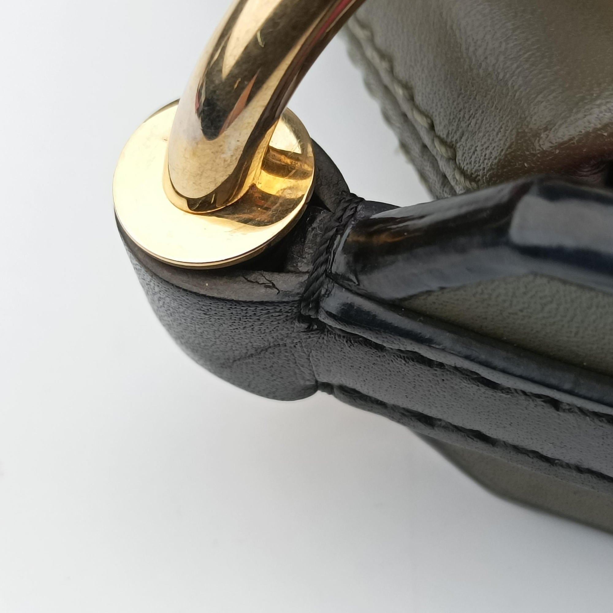 Pre-owned Louis Vuitton Tuileries Bezas Brown×KHAKI Monogram Canvas×calf leather M43159 shoulderbag | stylenewstar