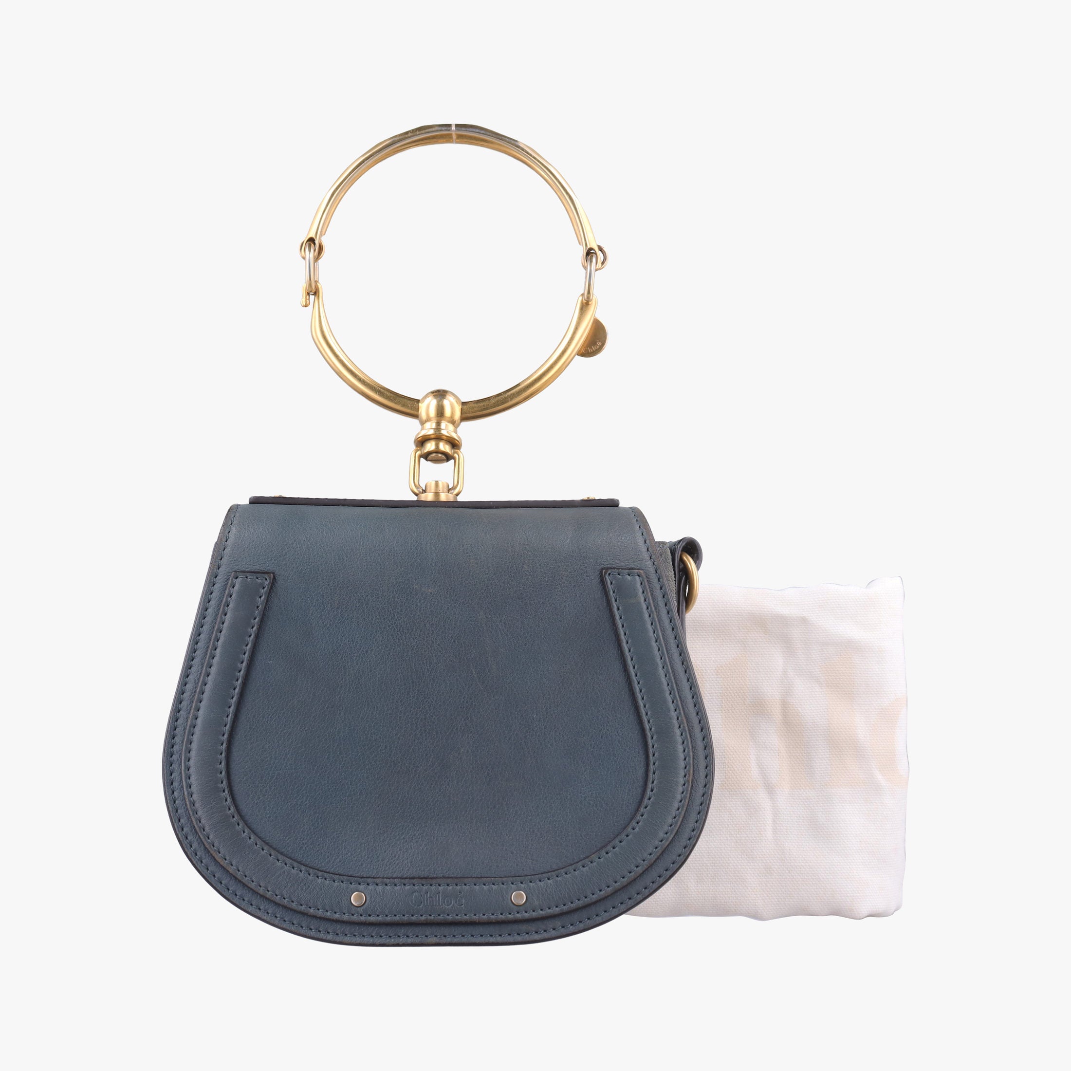 Pre-owned Chloe Bracelet Nile Blue Leather  handbag | stylenewstar