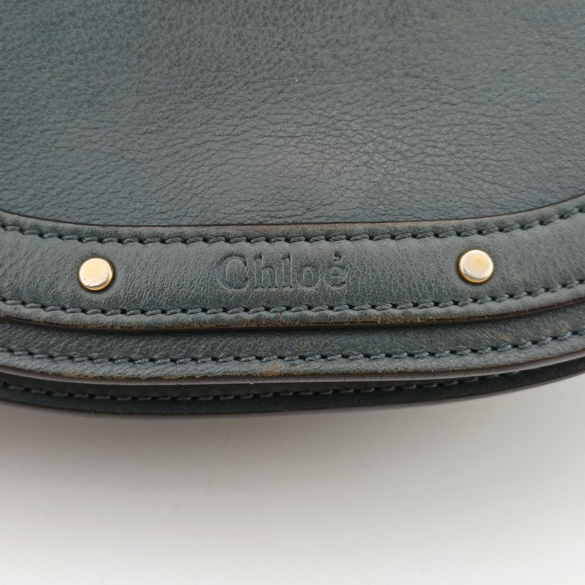 Pre-owned Chloe Bracelet Nile Blue Leather  handbag | stylenewstar