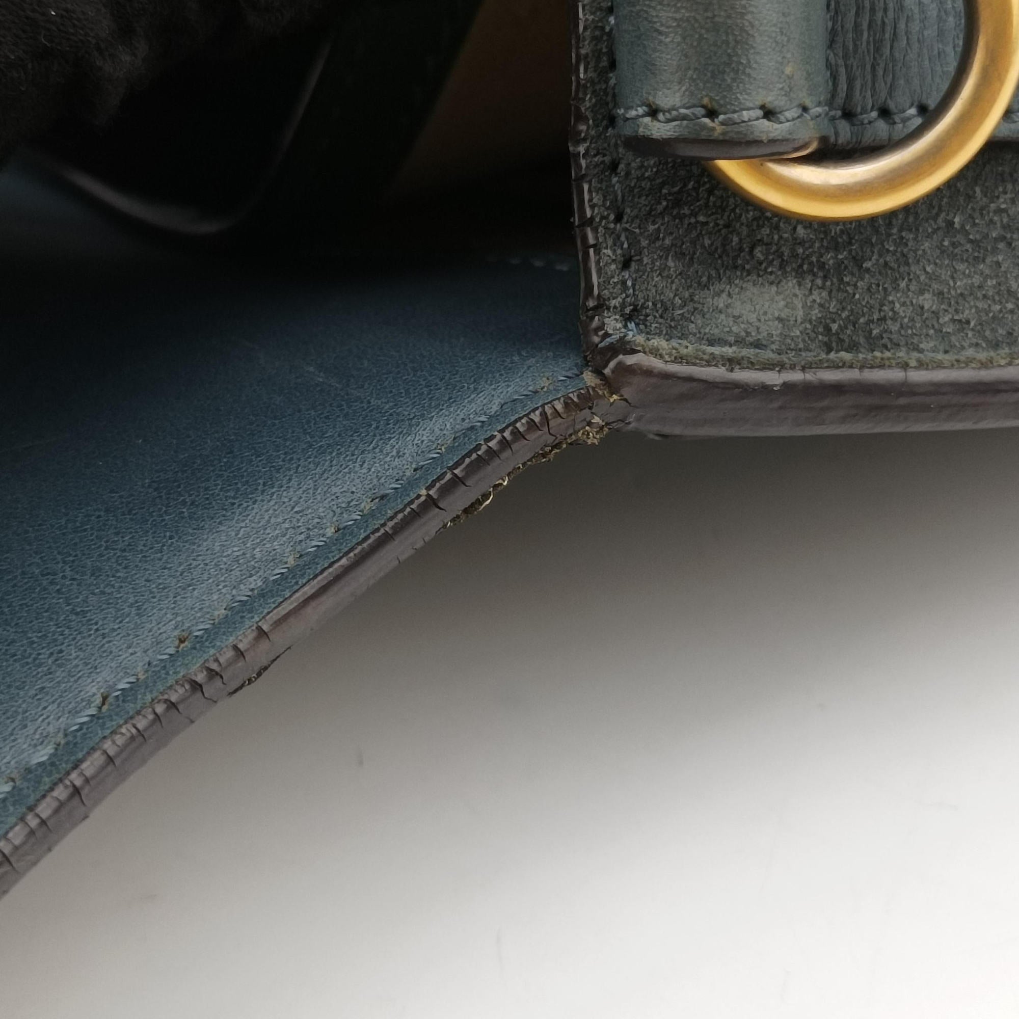 Pre-owned Chloe Bracelet Nile Blue Leather  handbag | stylenewstar