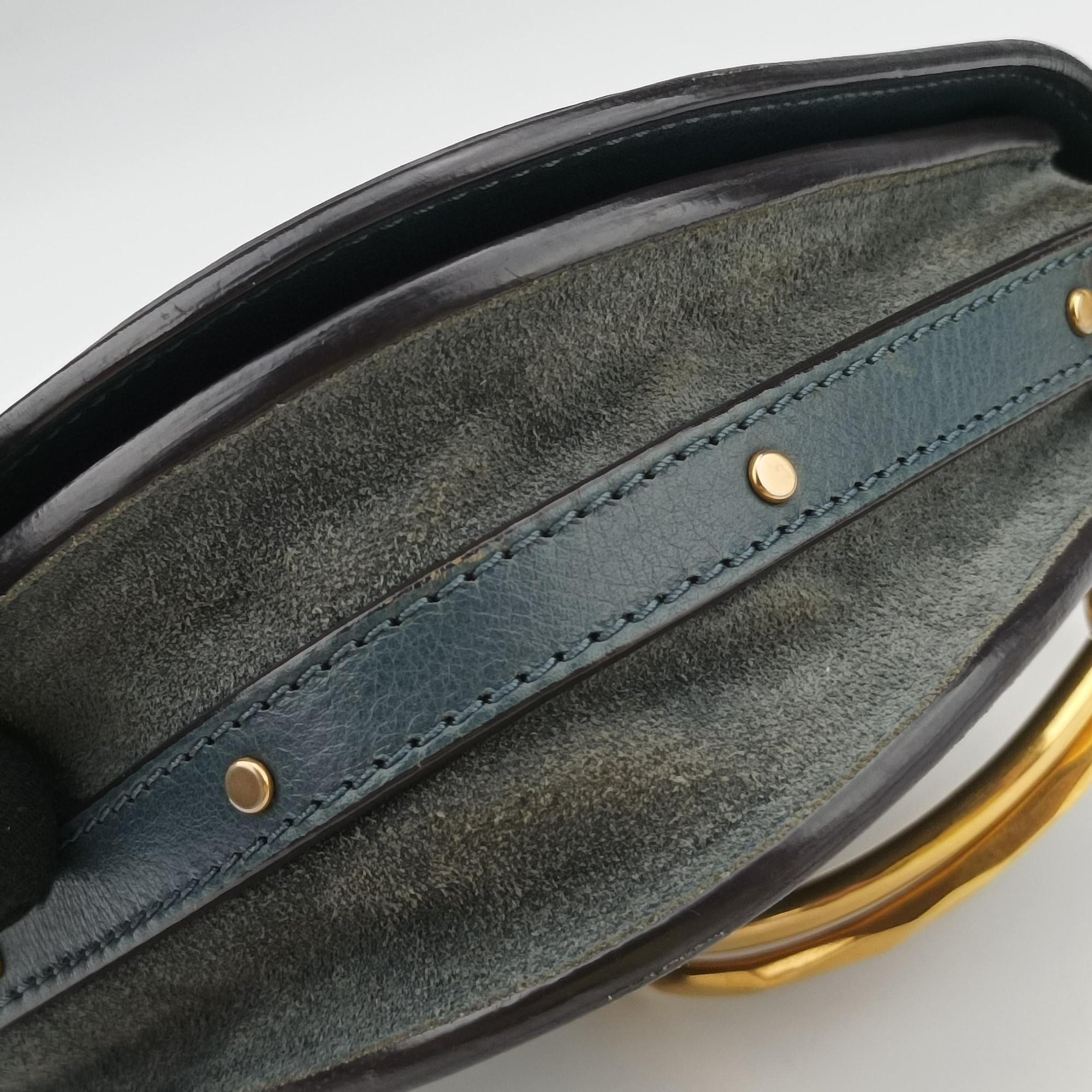 Pre-owned Chloe Bracelet Nile Blue Leather  handbag | stylenewstar