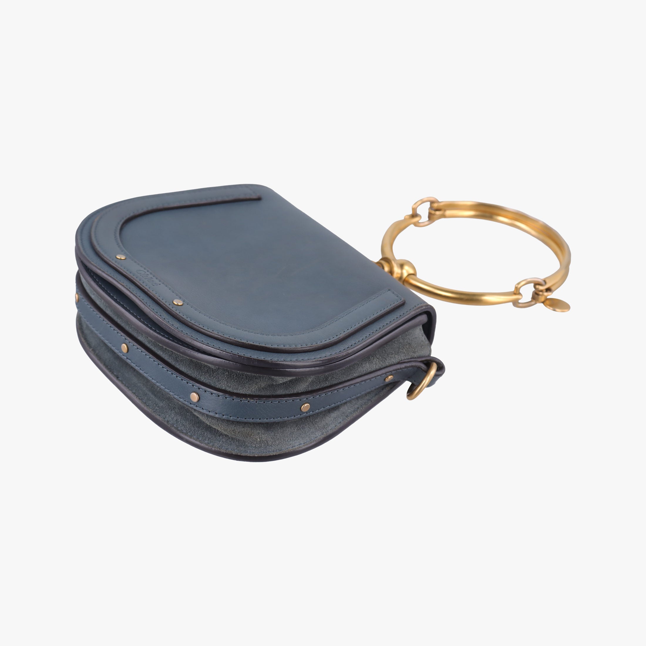 Pre-owned Chloe Bracelet Nile Blue Leather  handbag | stylenewstar