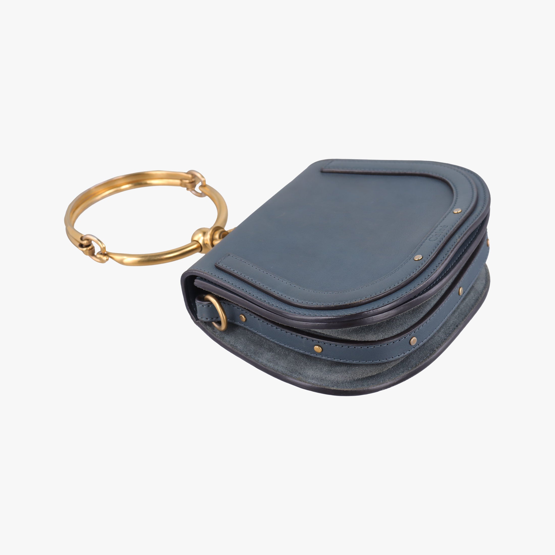 Pre-owned Chloe Bracelet Nile Blue Leather  handbag | stylenewstar