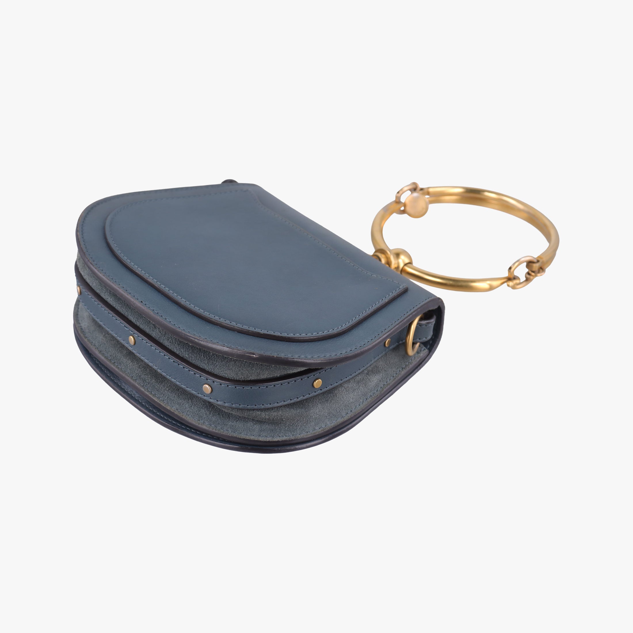 Pre-owned Chloe Bracelet Nile Blue Leather  handbag | stylenewstar
