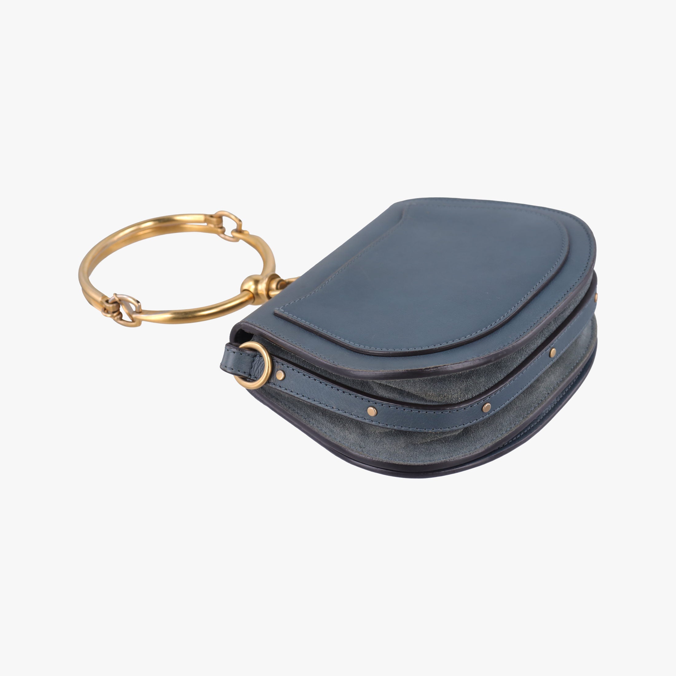 Pre-owned Chloe Bracelet Nile Blue Leather  handbag | stylenewstar