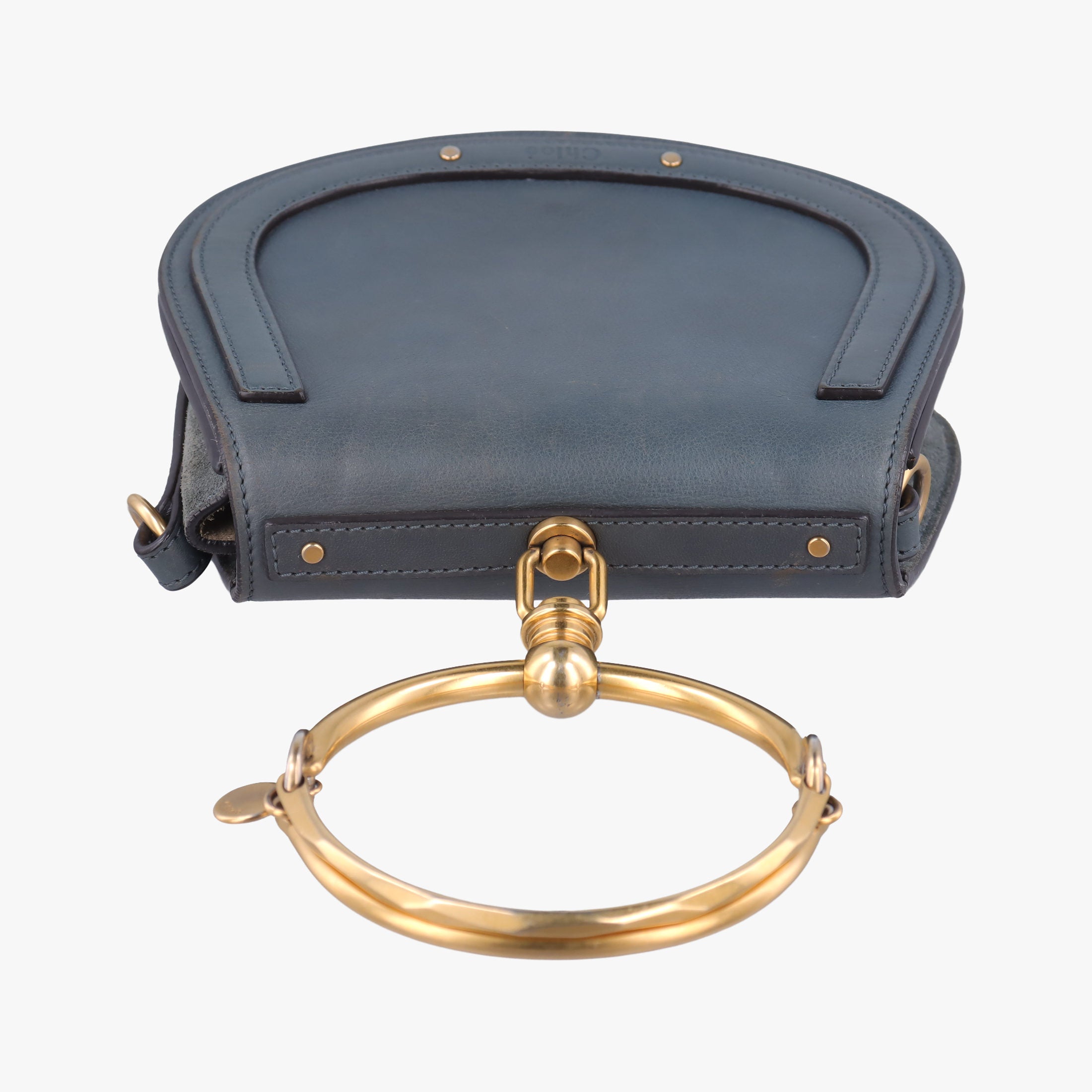 Pre-owned Chloe Bracelet Nile Blue Leather  handbag | stylenewstar