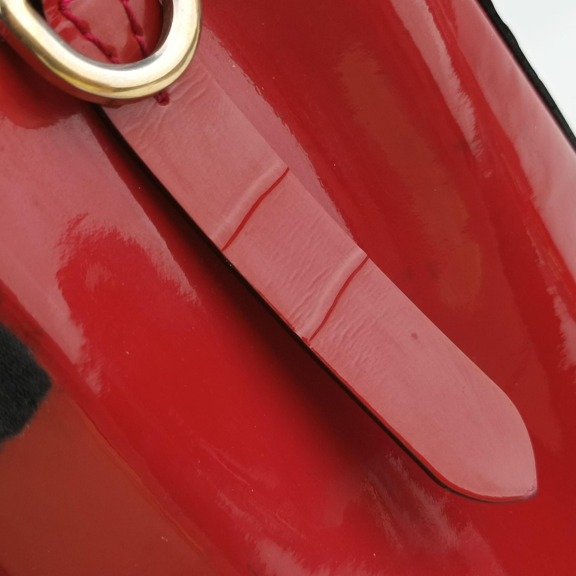 Pre-owned Louis Vuitton MONTAIGNE BB CERISE Vernis M50170 shoulderbag | stylenewstar
