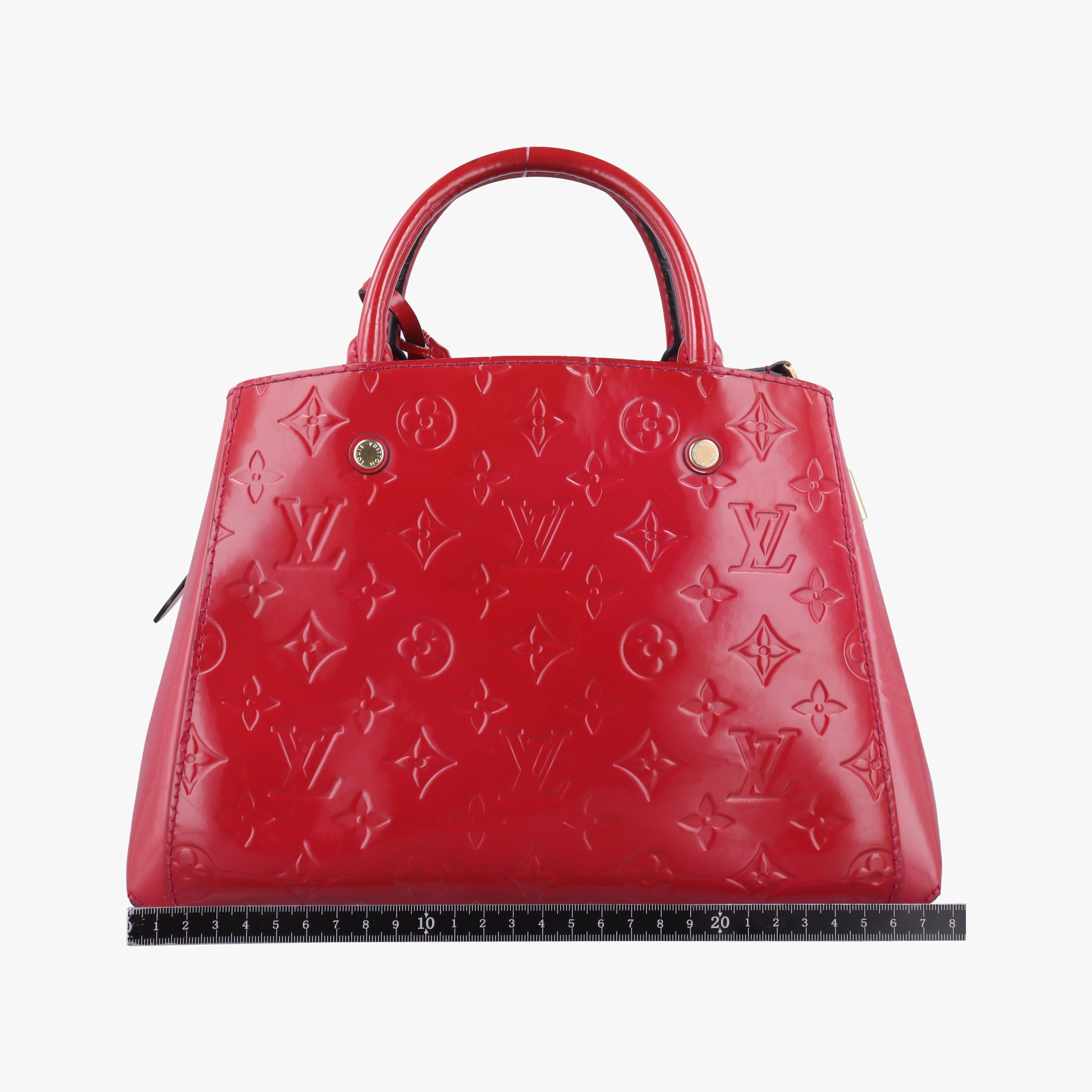 Pre-owned Louis Vuitton MONTAIGNE BB CERISE Vernis M50170 shoulderbag | stylenewstar