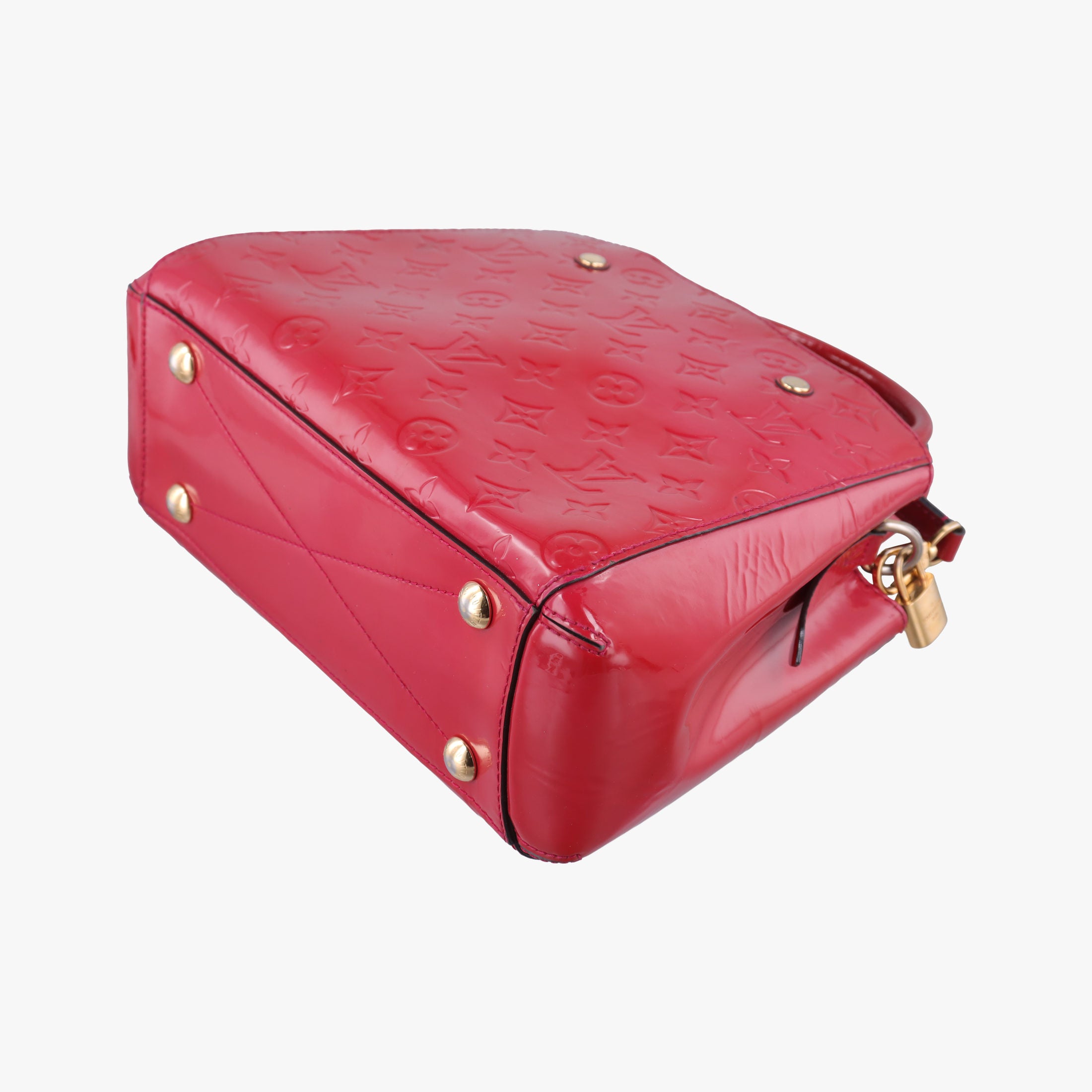 Pre-owned Louis Vuitton MONTAIGNE BB CERISE Vernis M50170 shoulderbag | stylenewstar