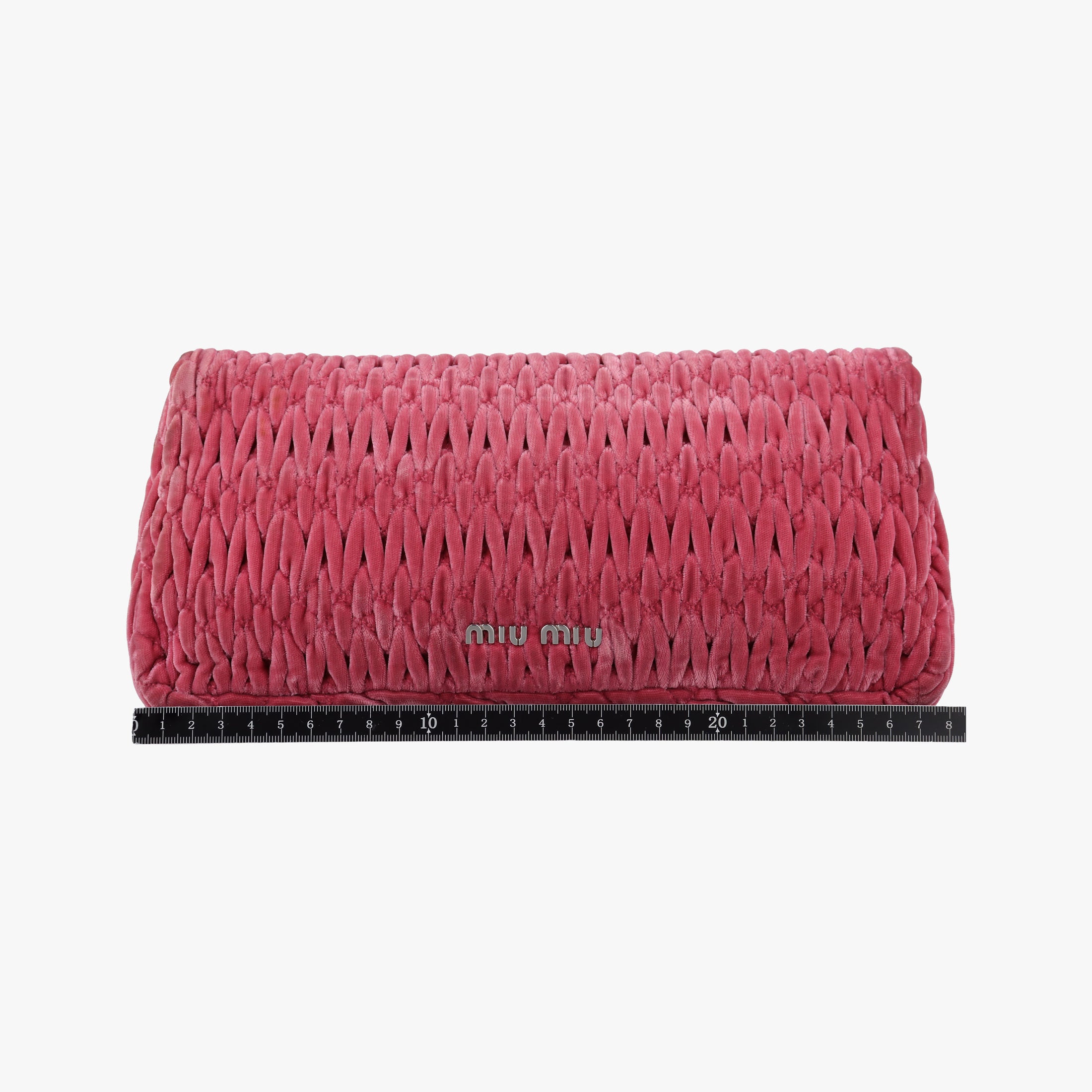 Pre-owned Miu Miu Miu Crystal Pink Leather RP0169 shoulderbag | stylenewstar