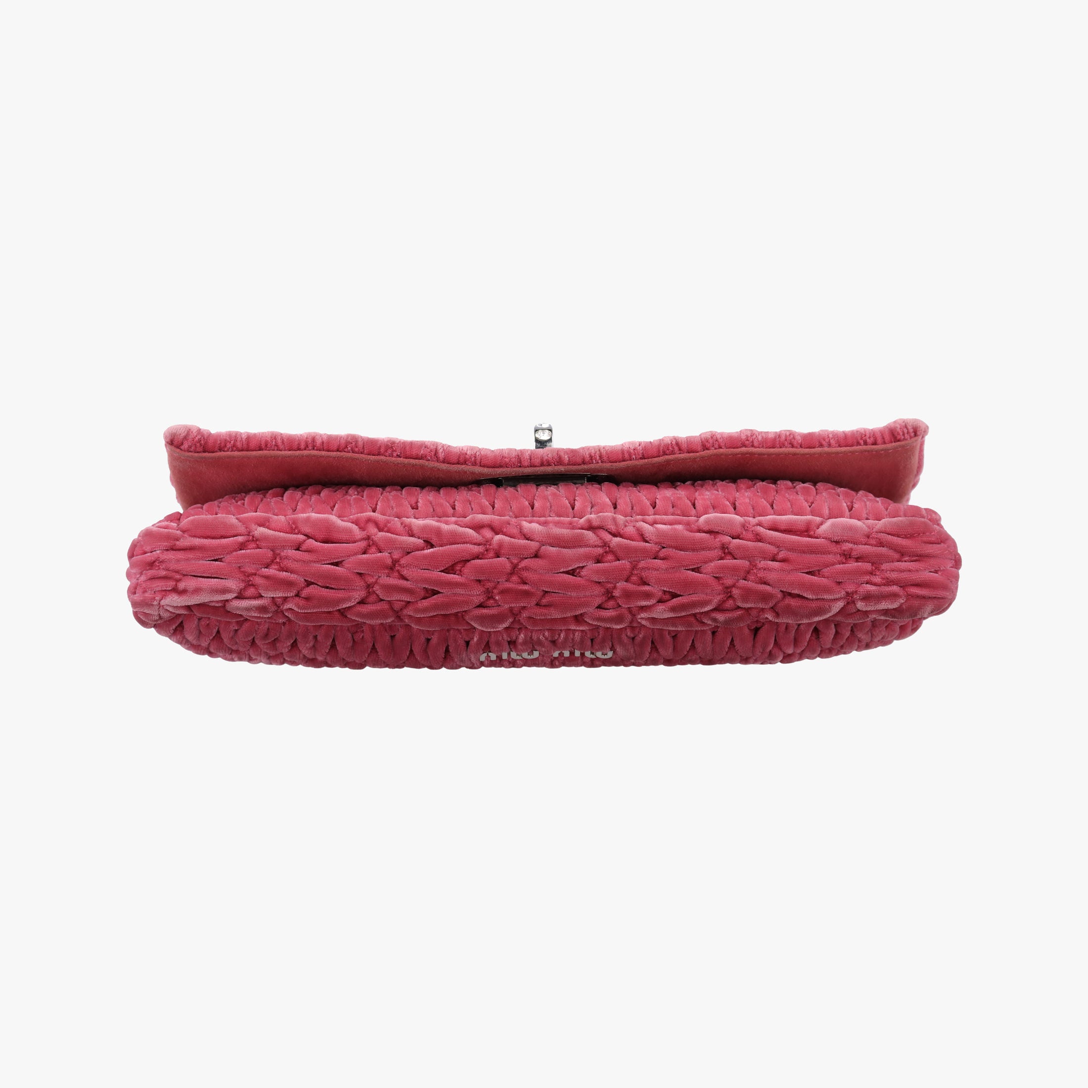 Pre-owned Miu Miu Miu Crystal Pink Leather RP0169 shoulderbag | stylenewstar