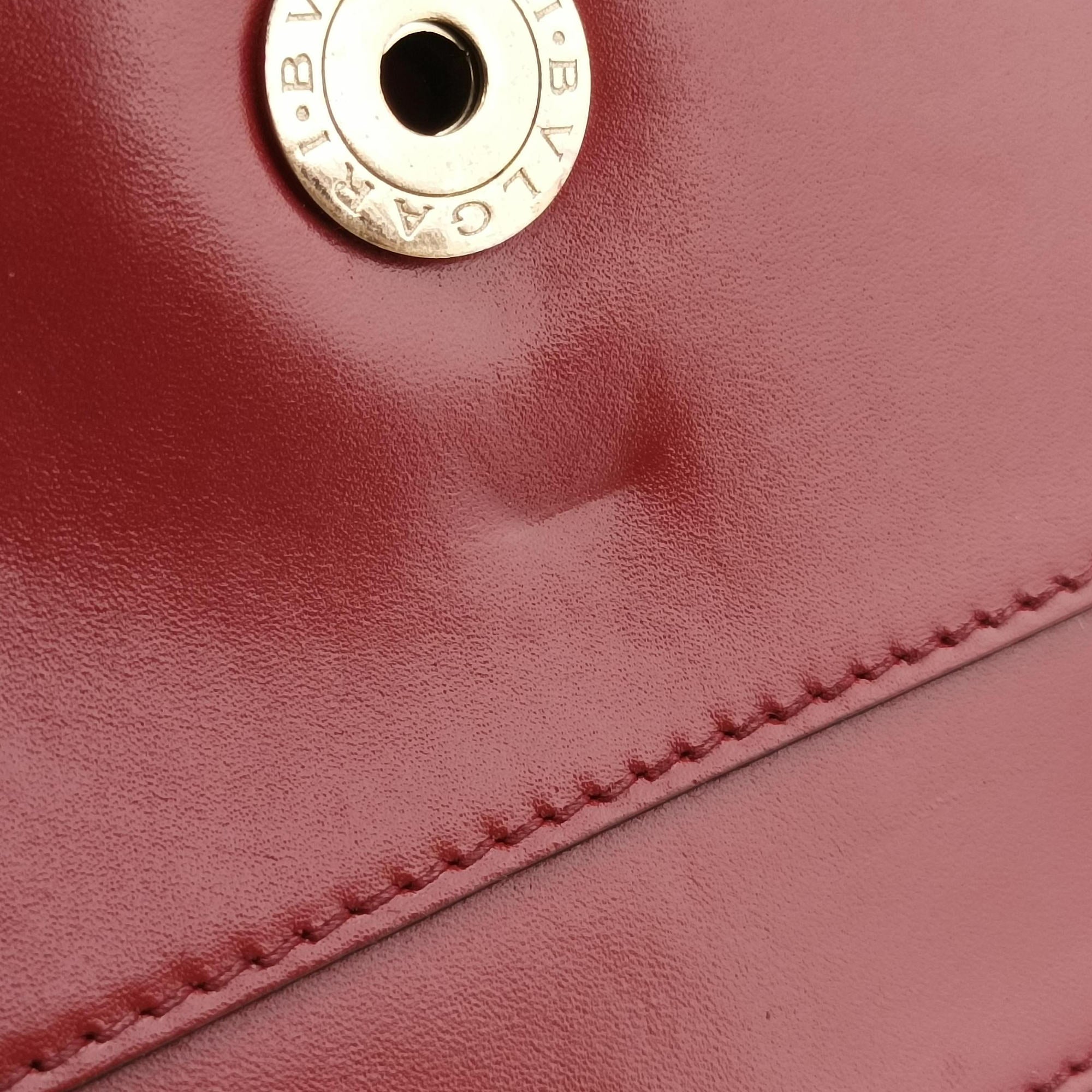 Pre-owned Bvlgari Serpenti Forever Red leather  shoulderbag | stylenewstar