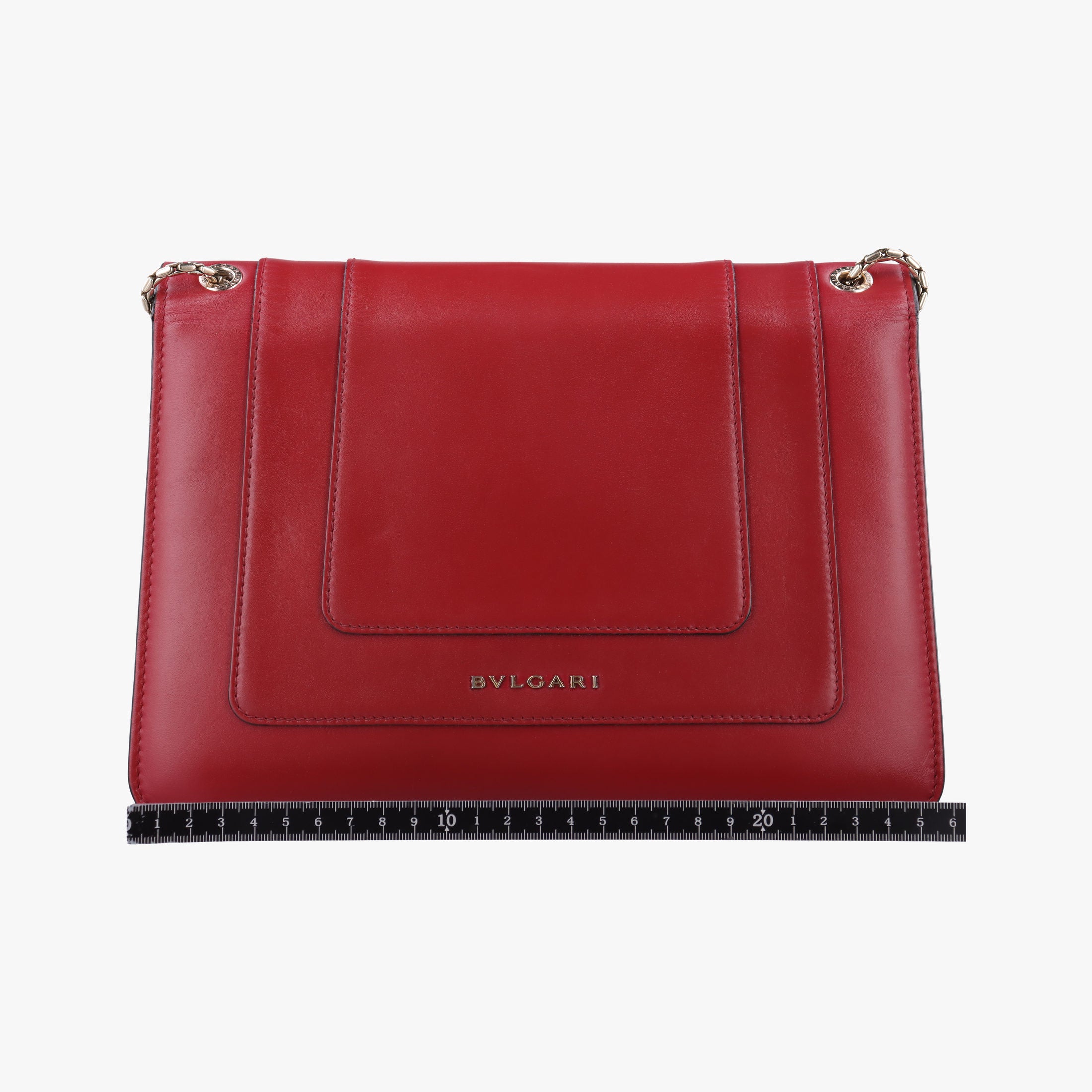 Pre-owned Bvlgari Serpenti Forever Red leather  shoulderbag | stylenewstar
