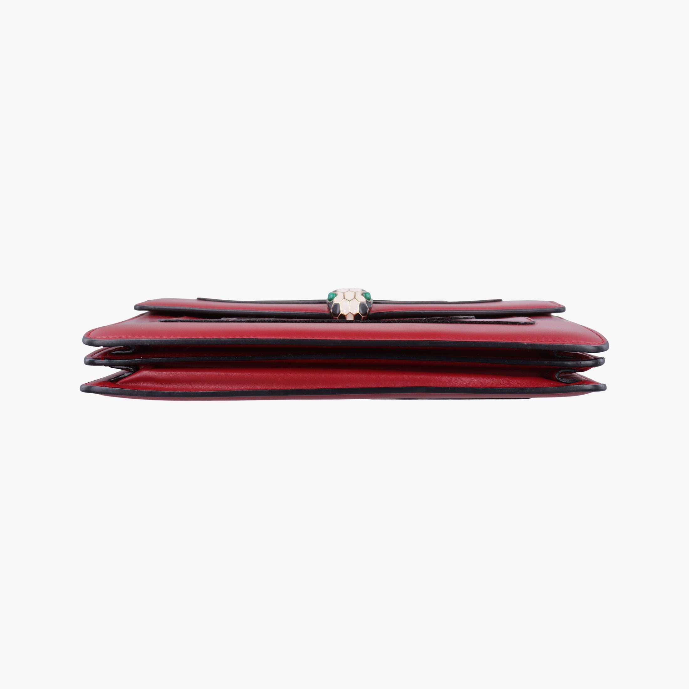Pre-owned Bvlgari Serpenti Forever Red leather  shoulderbag | stylenewstar