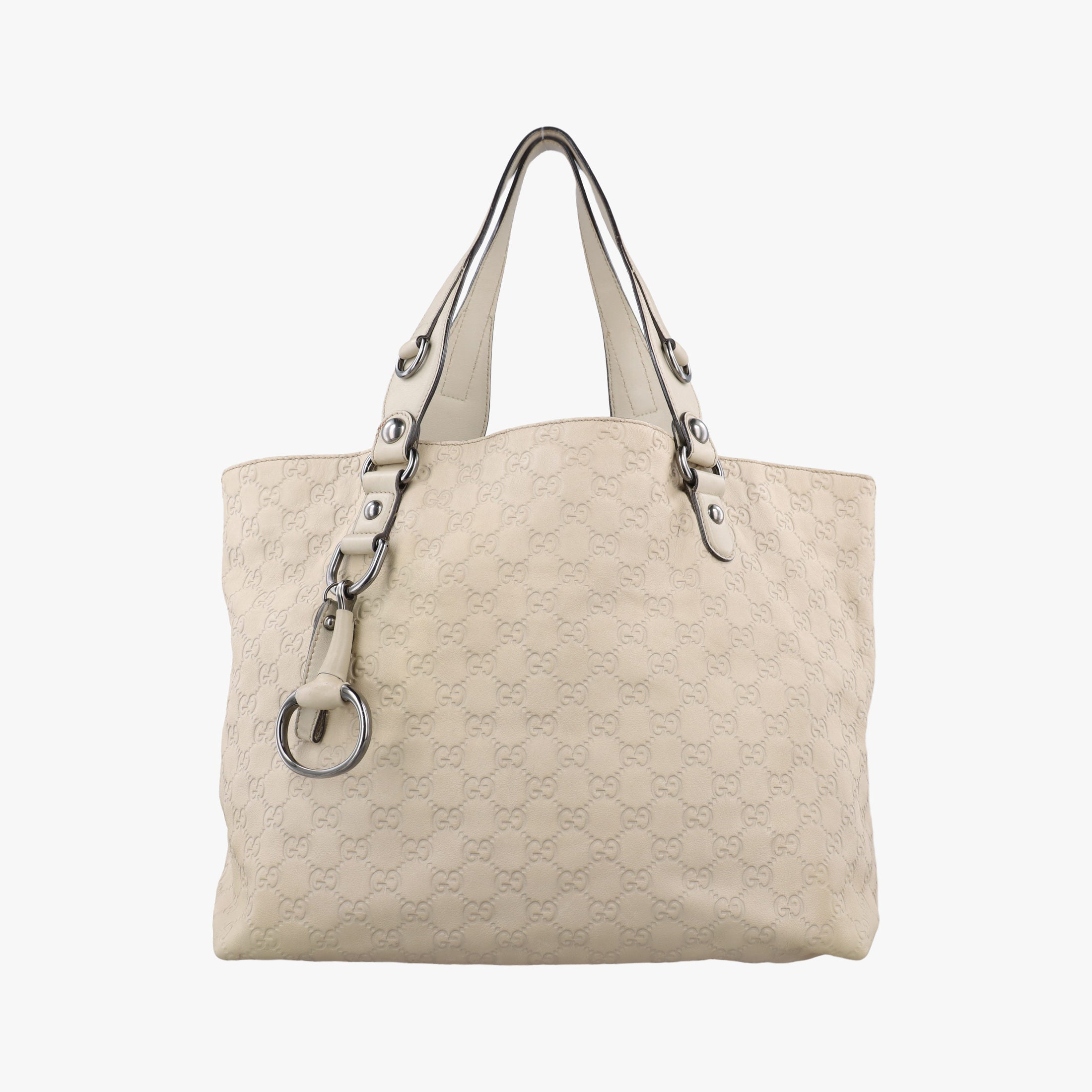 Secondhand Gucci Babouska Hysteria White Leather 229852 handbag | stylenewstar