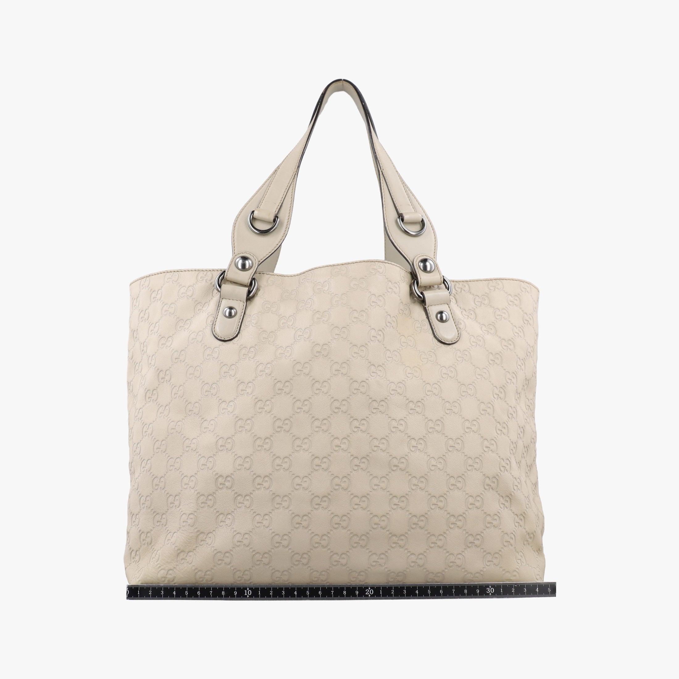 Secondhand Gucci Babouska Hysteria White Leather 229852 handbag | stylenewstar