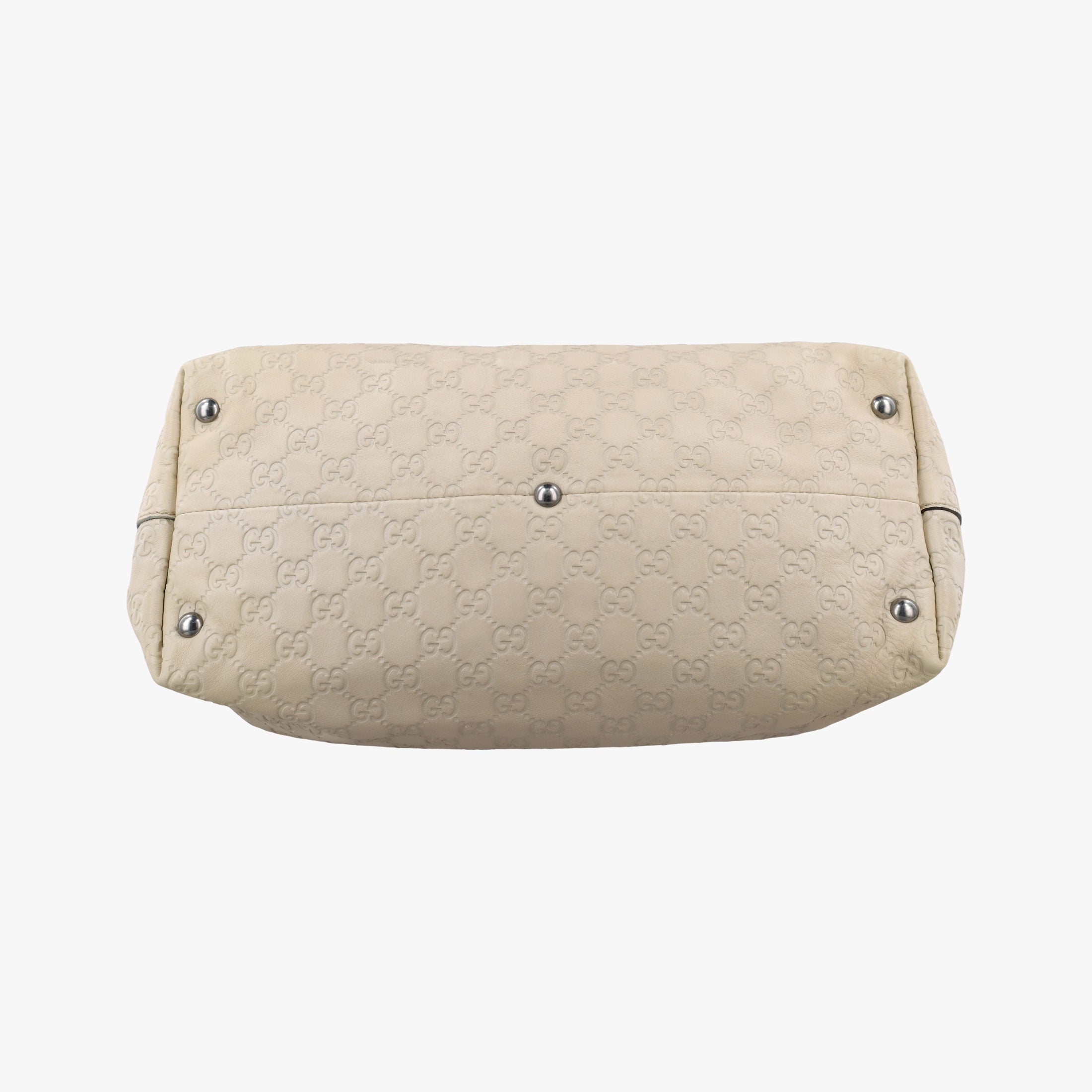Secondhand Gucci Babouska Hysteria White Leather 229852 handbag | stylenewstar