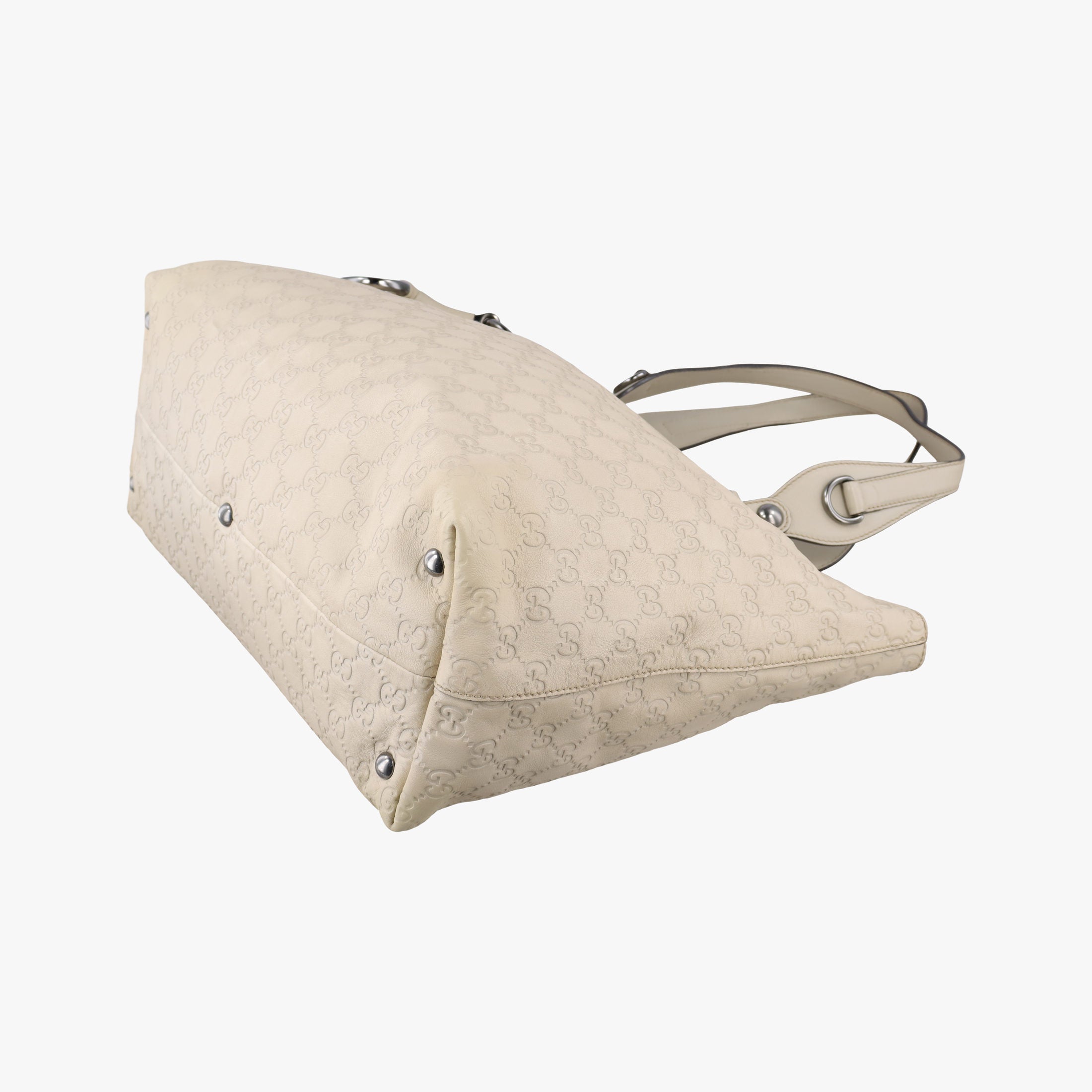 Secondhand Gucci Babouska Hysteria White Leather 229852 handbag | stylenewstar