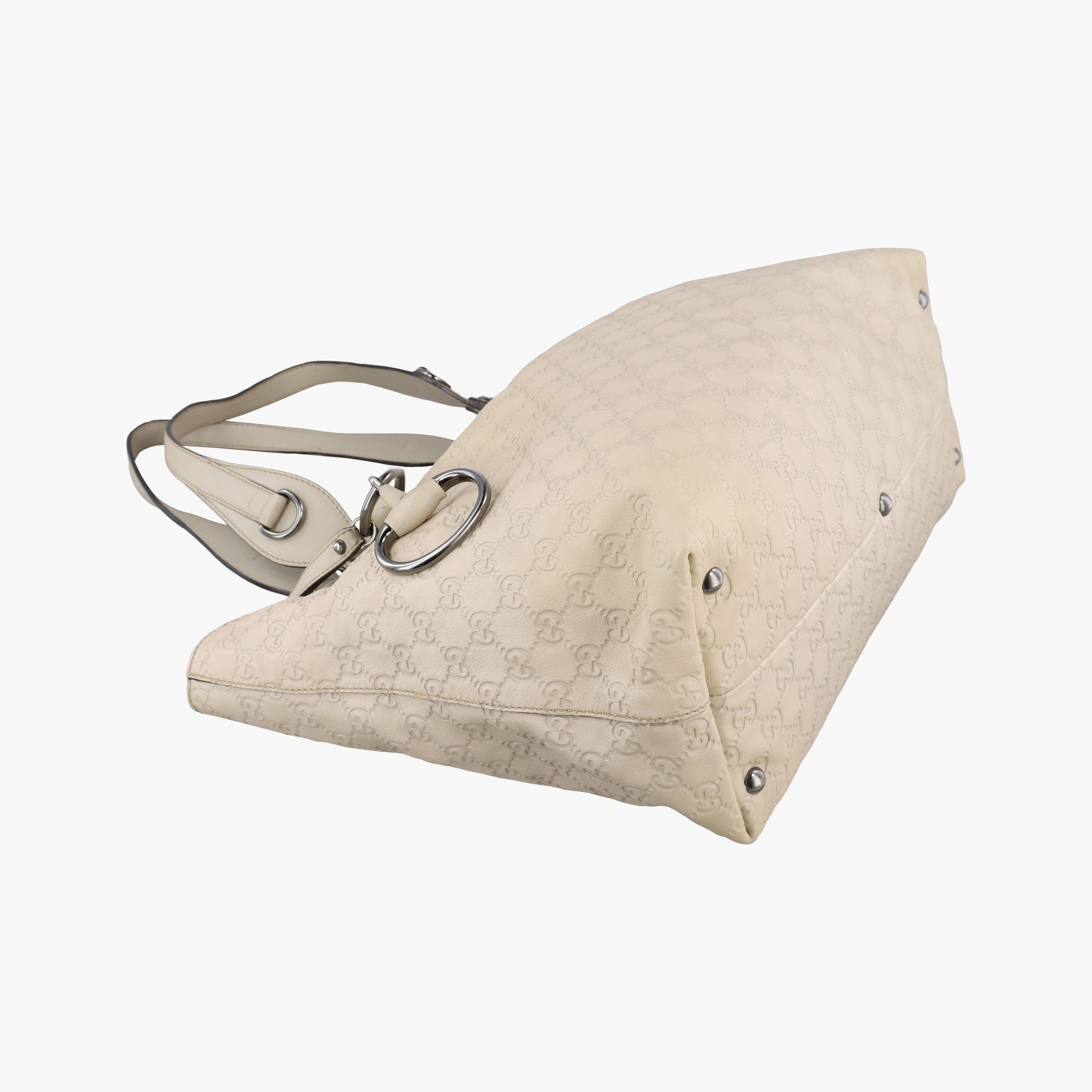 Secondhand Gucci Babouska Hysteria White Leather 229852 handbag | stylenewstar