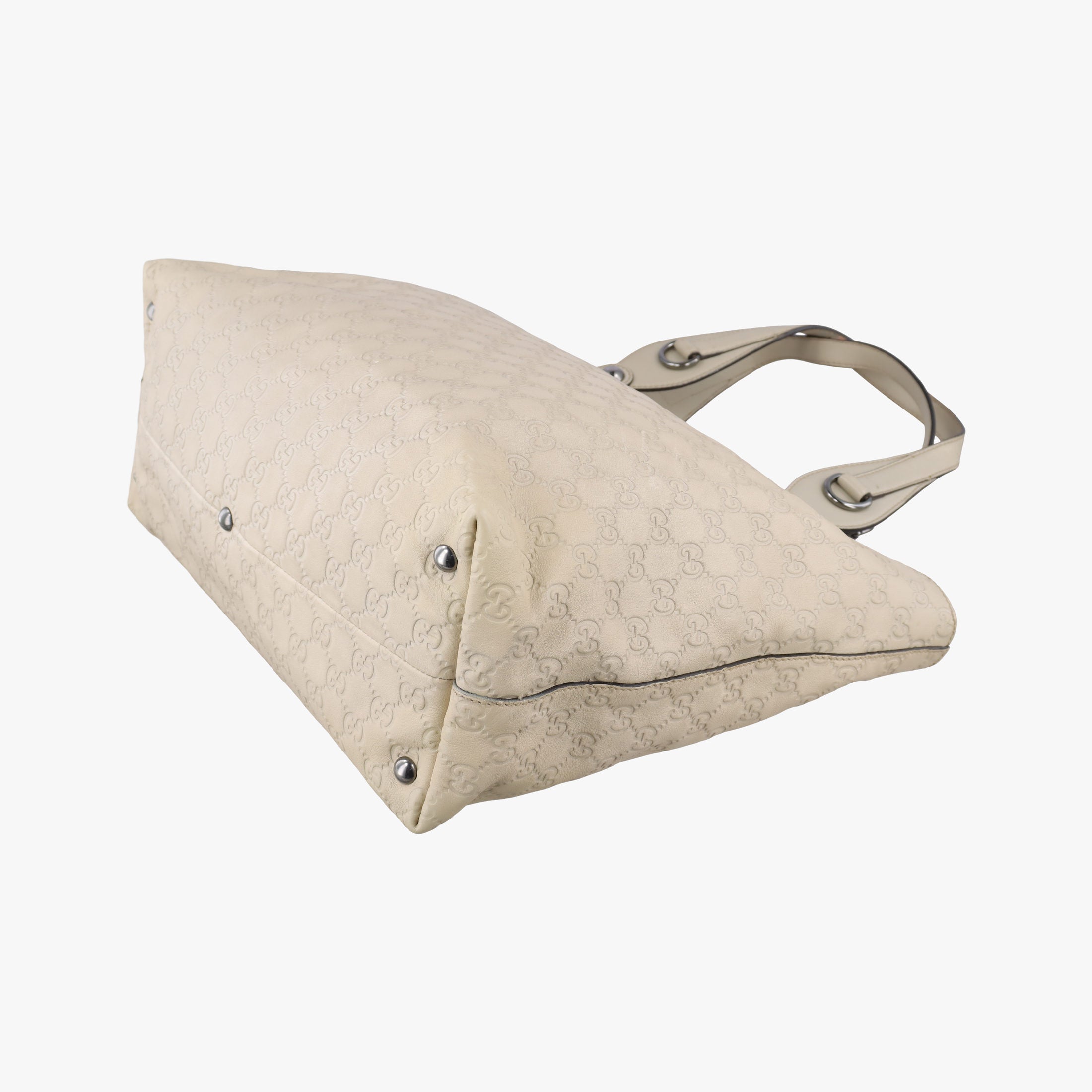 Secondhand Gucci Babouska Hysteria White Leather 229852 handbag | stylenewstar