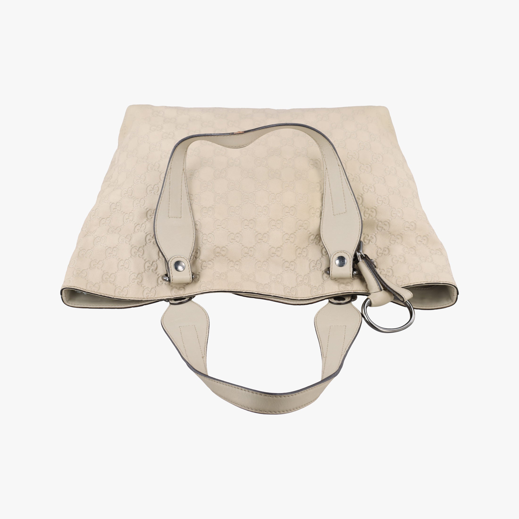 Secondhand Gucci Babouska Hysteria White Leather 229852 handbag | stylenewstar