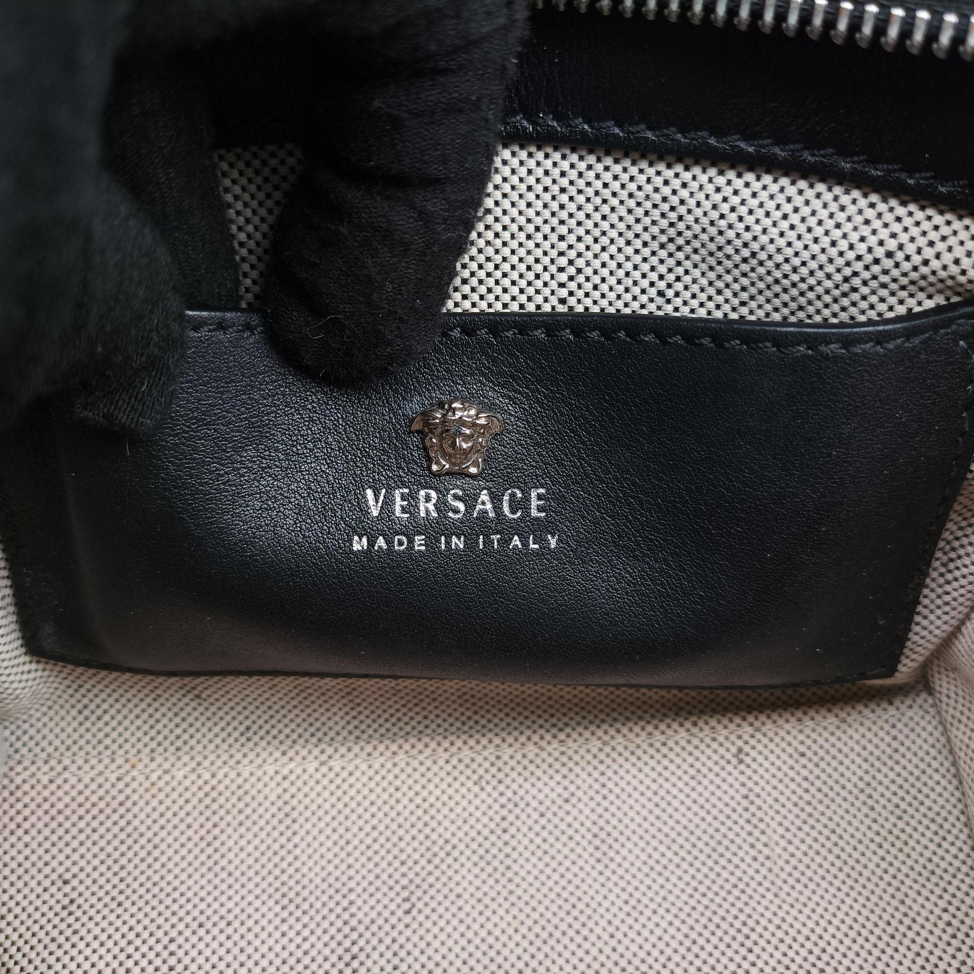 Vintage VERSACE Palazzo Empire Multicolor  Printed Calfskin Leather  shoulderbag | stylenewstar