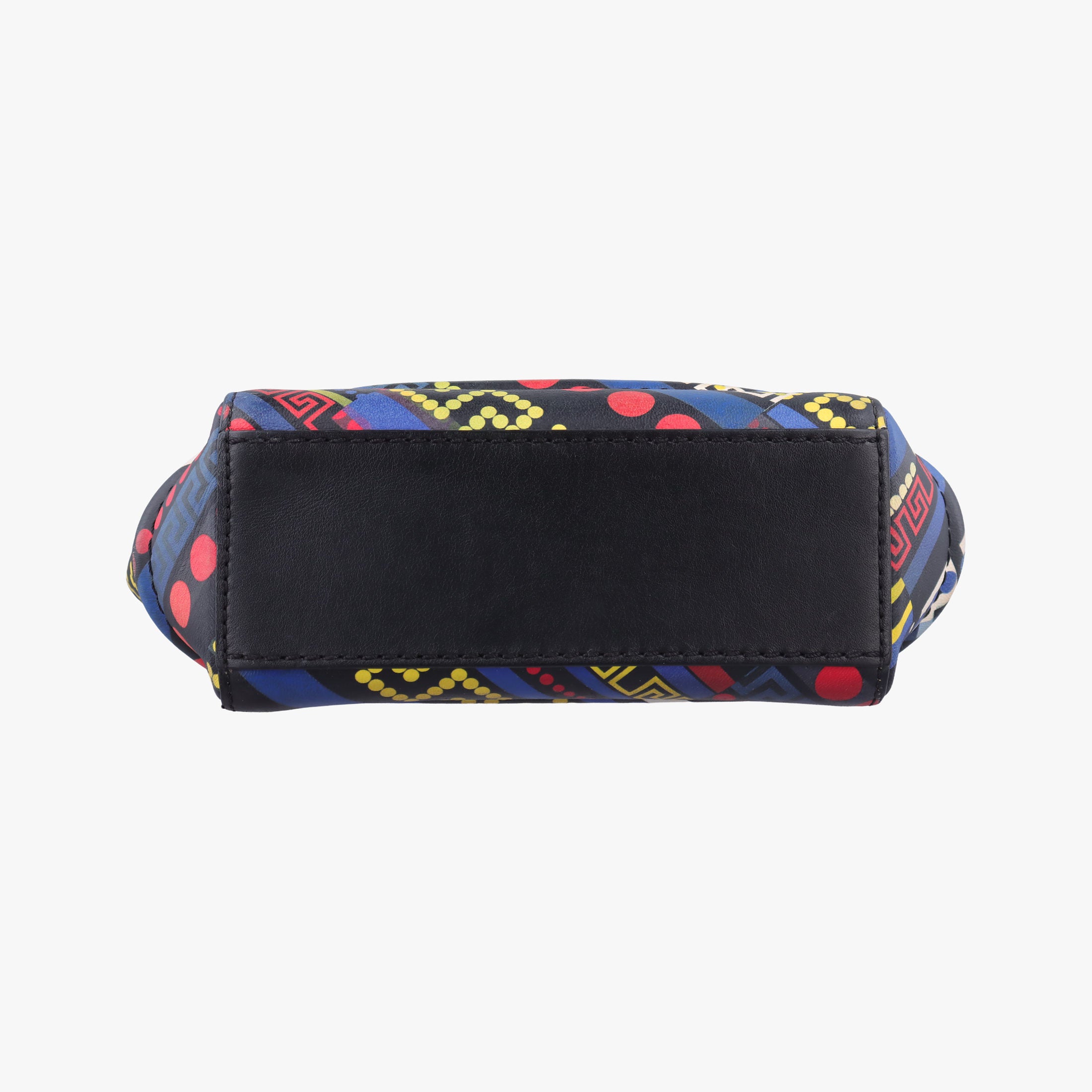 Vintage VERSACE Palazzo Empire Multicolor  Printed Calfskin Leather  shoulderbag | stylenewstar
