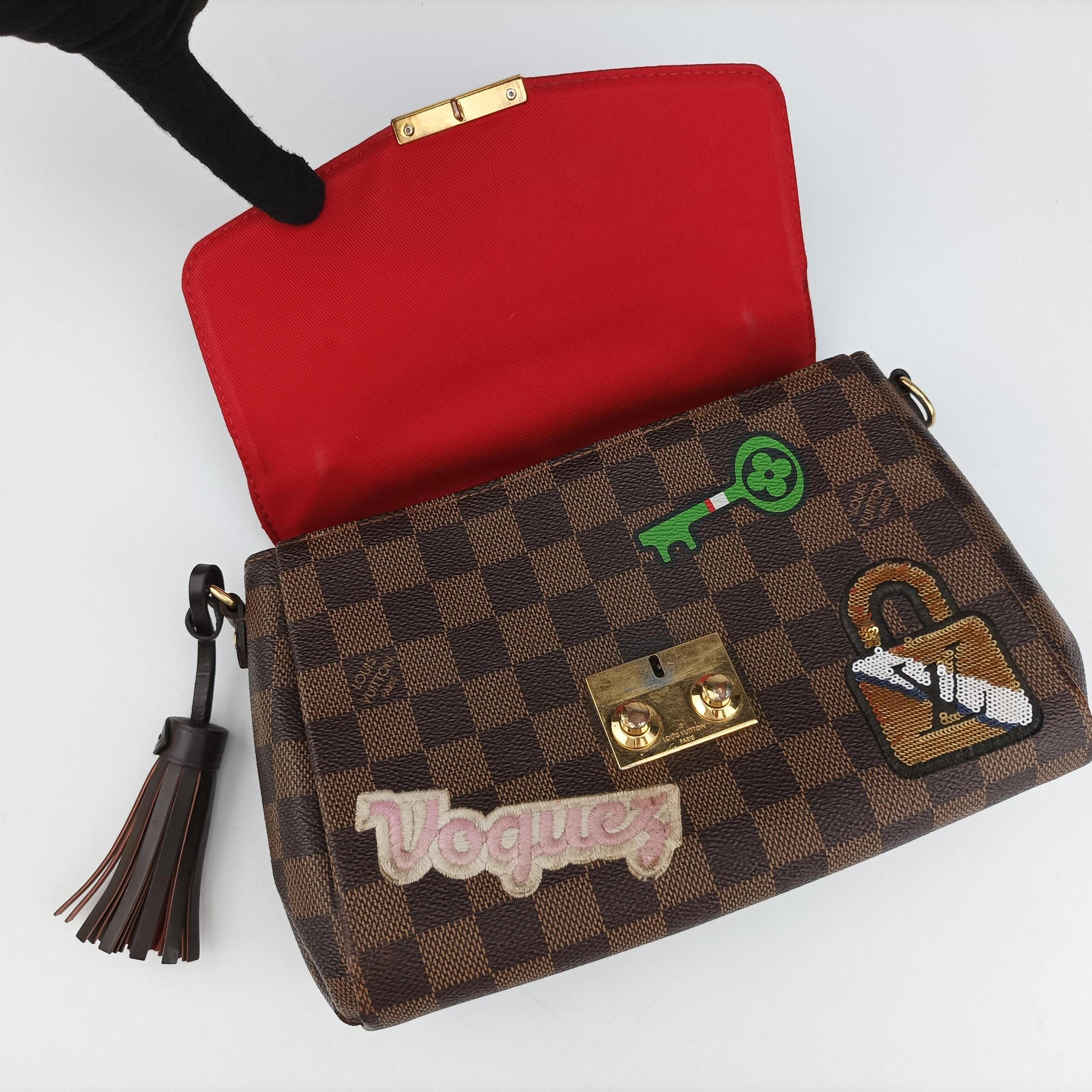 Pre-owned Louis Vuitton Croisette Ebene Damier N40055 shoulderbag | stylenewstar