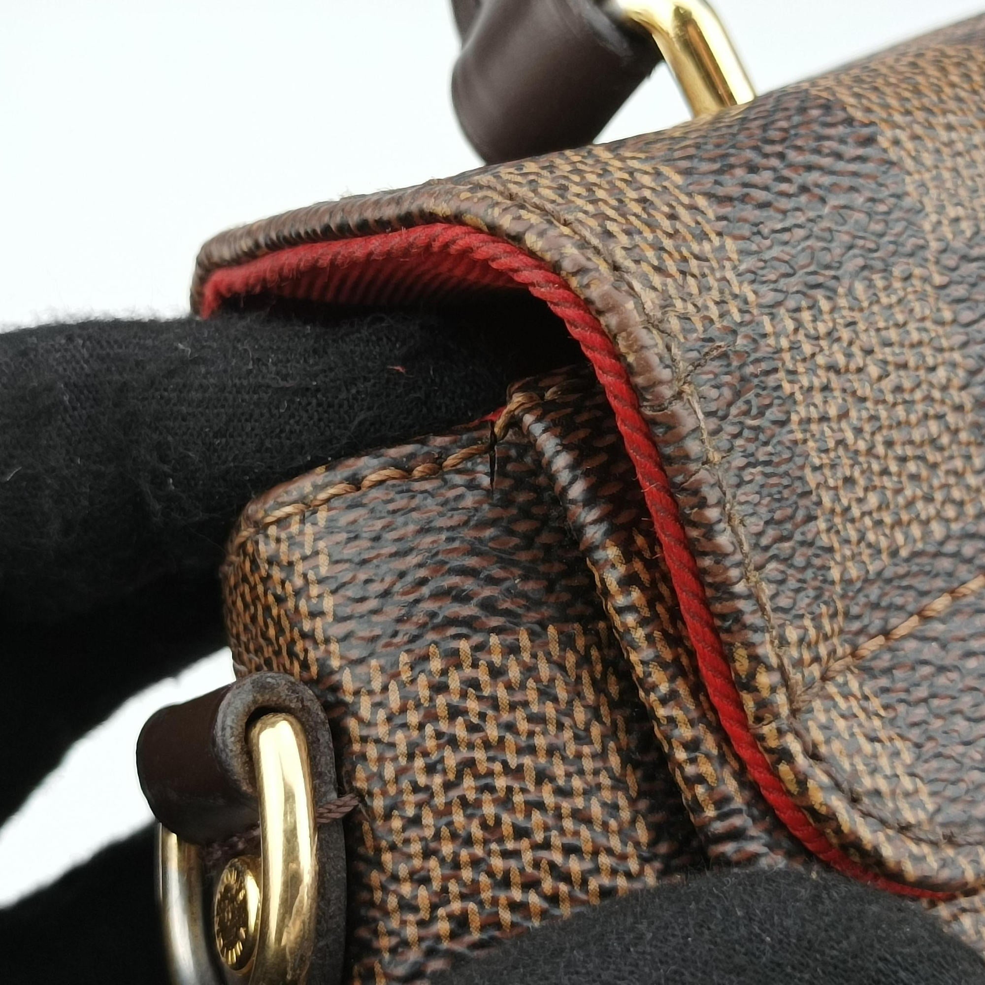 Pre-owned Louis Vuitton Croisette Ebene Damier N40055 shoulderbag | stylenewstar