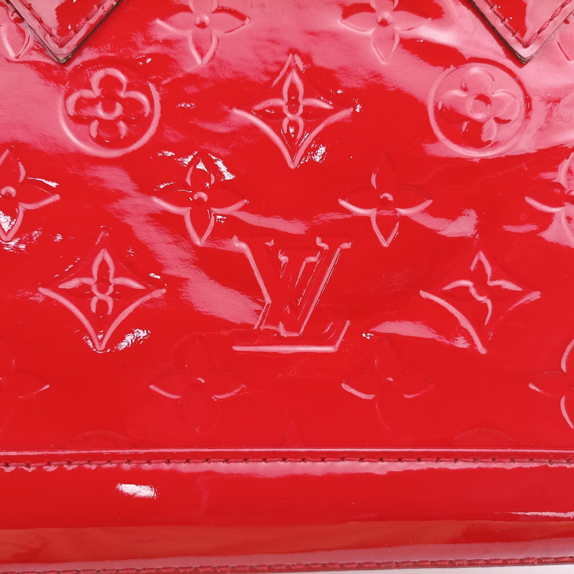 Pre-owned Louis Vuitton Alma BB CERISE Vernis M90174 shoulderbag | stylenewstar