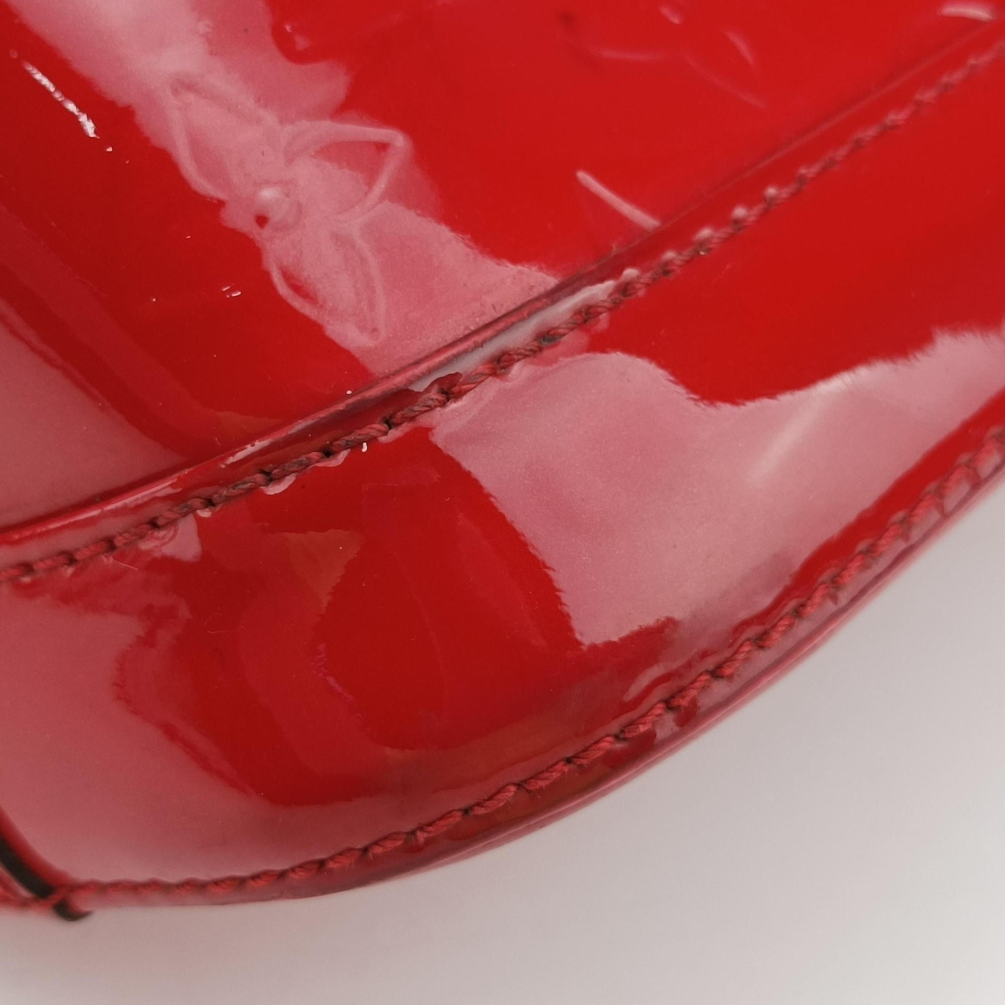 Pre-owned Louis Vuitton Alma BB CERISE Vernis M90174 shoulderbag | stylenewstar