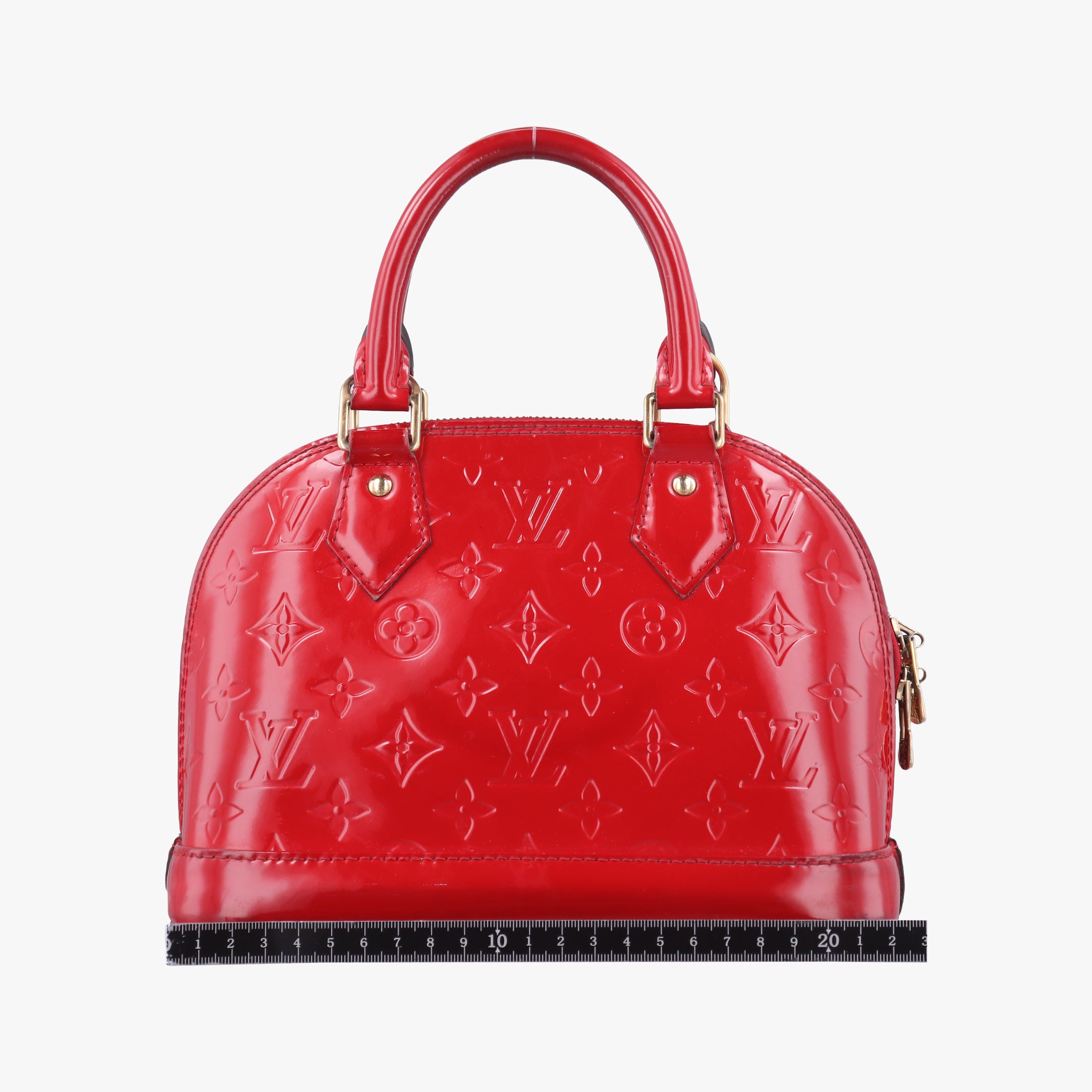 Pre-owned Louis Vuitton Alma BB CERISE Vernis M90174 shoulderbag | stylenewstar